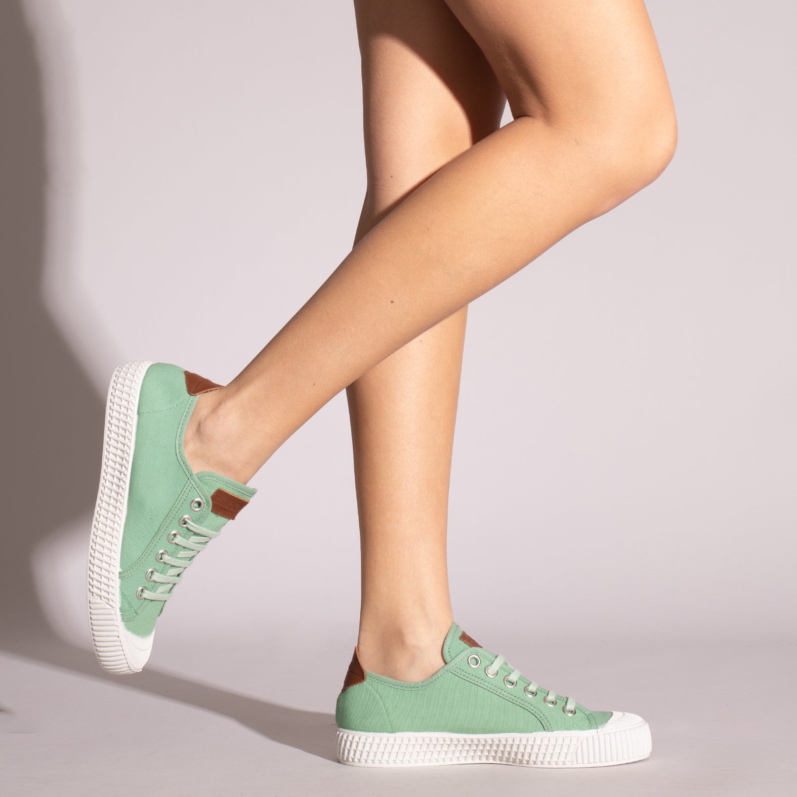 Chaussures en toile pour femme VERT Sneakers espagne miMaO