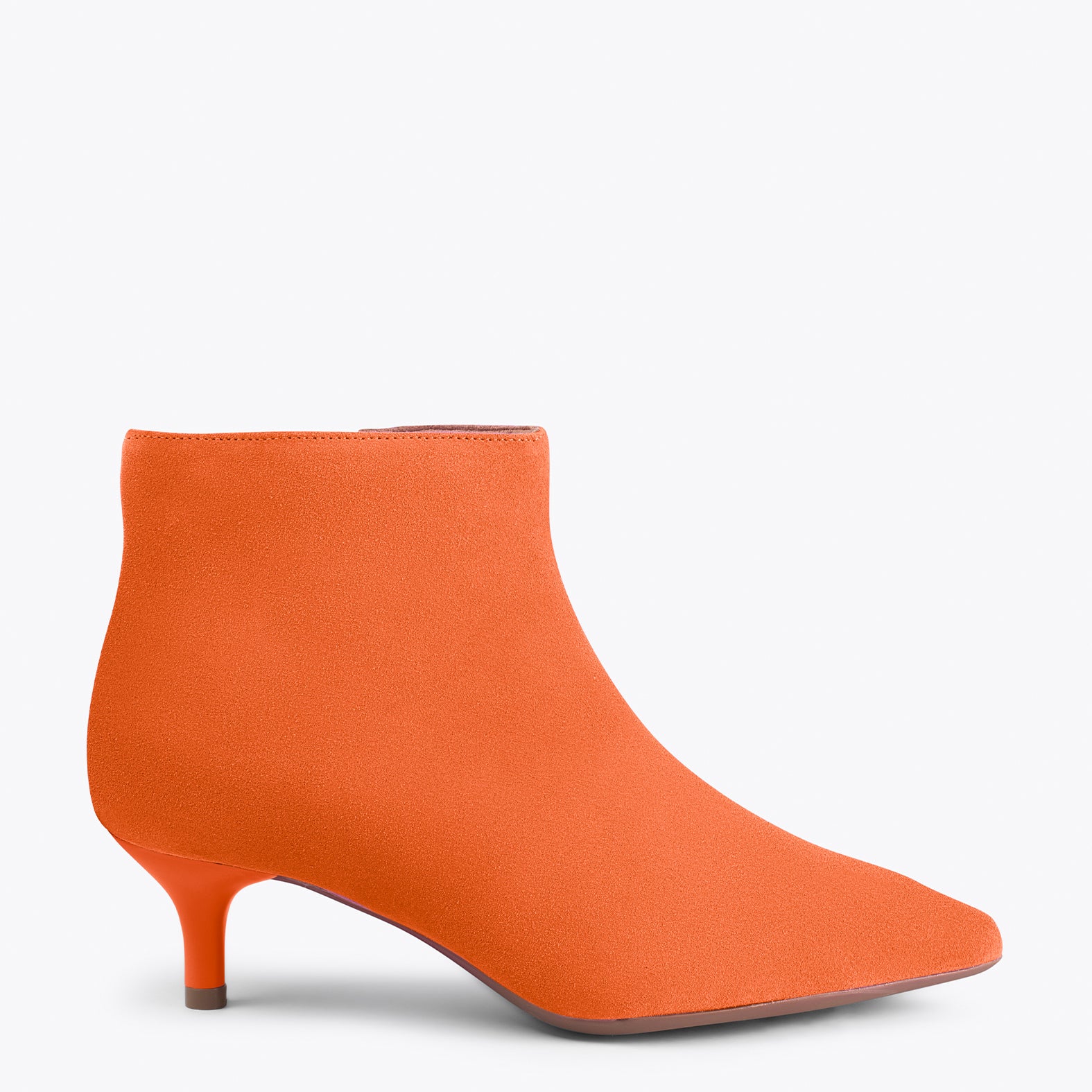 Orange on sale heel boots