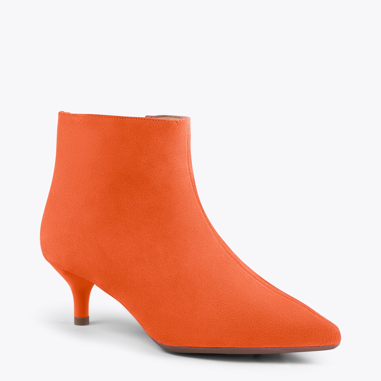 OUTFIT – ORANGE elegant low heel booties