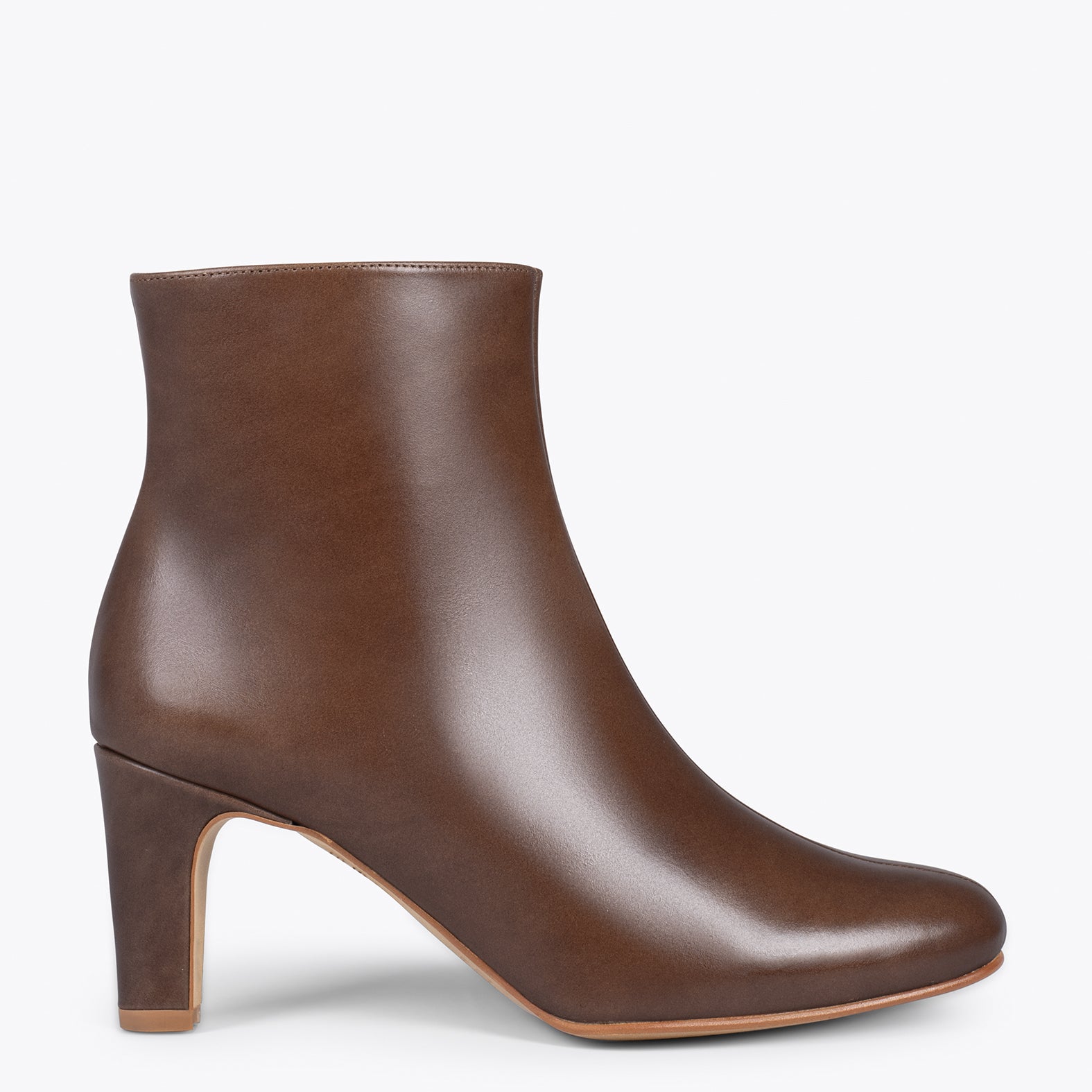 DAILY – BROWN leather bootie