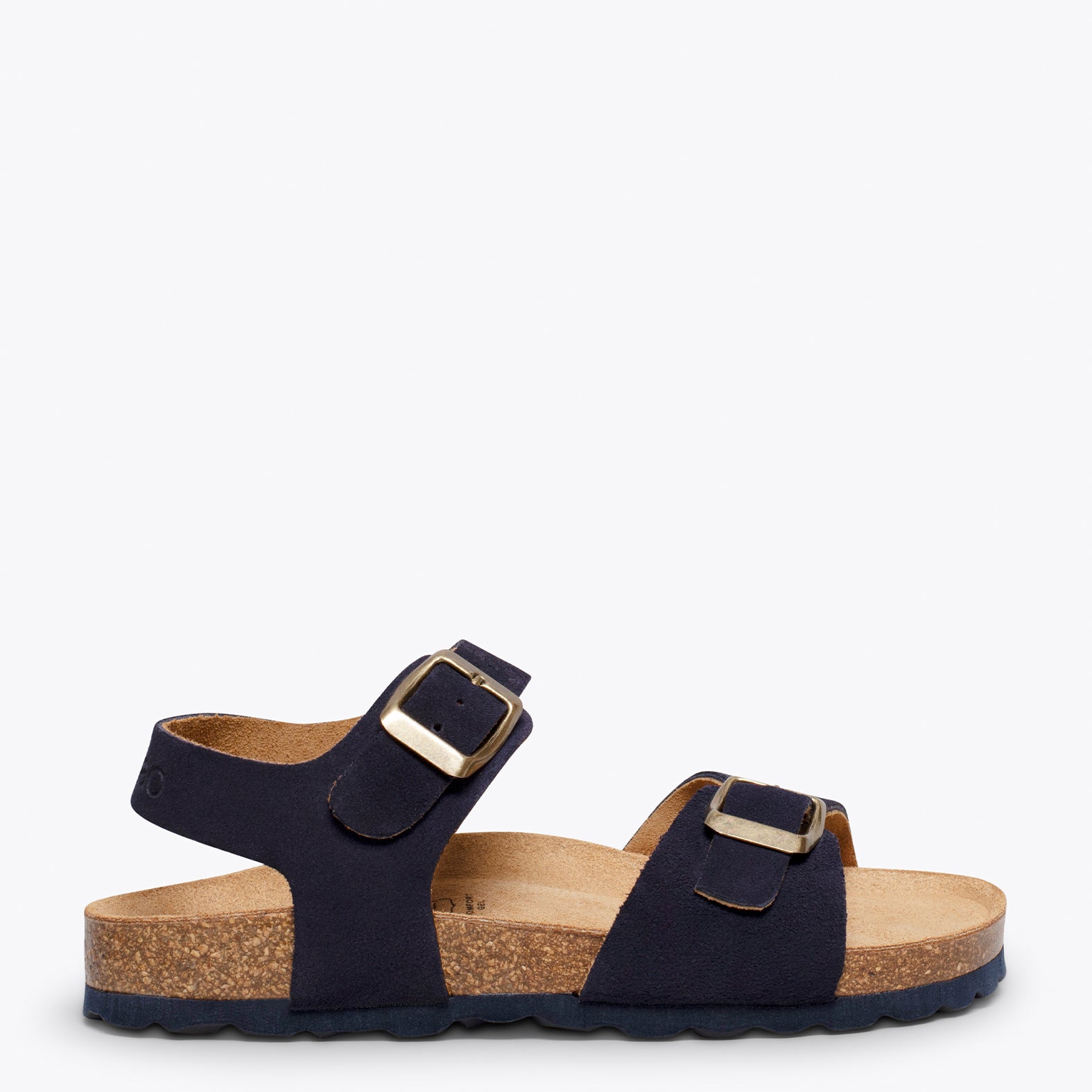 POLO – NAVY suede bio sandal for kids