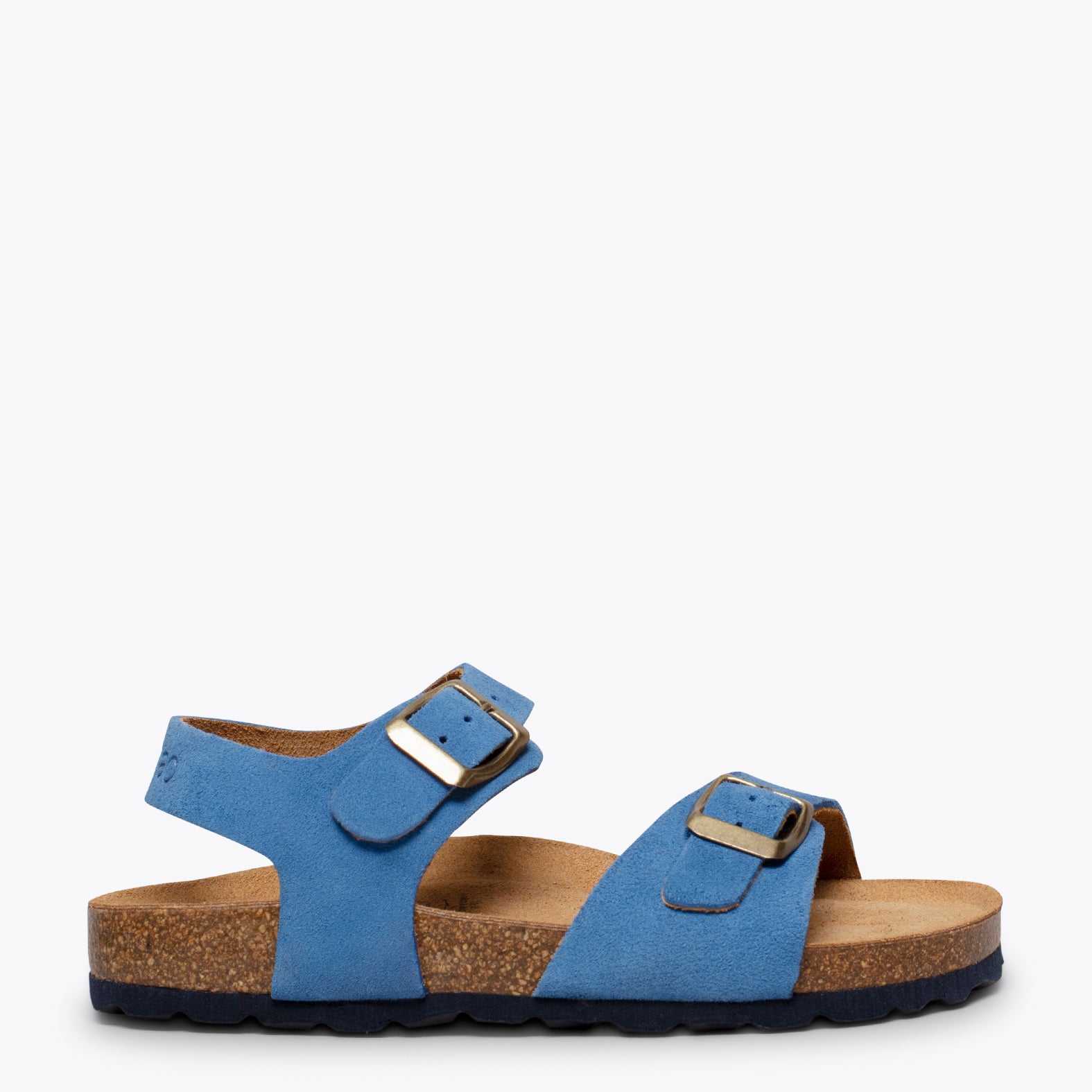 POLO – BLUE suede bio sandal for kids