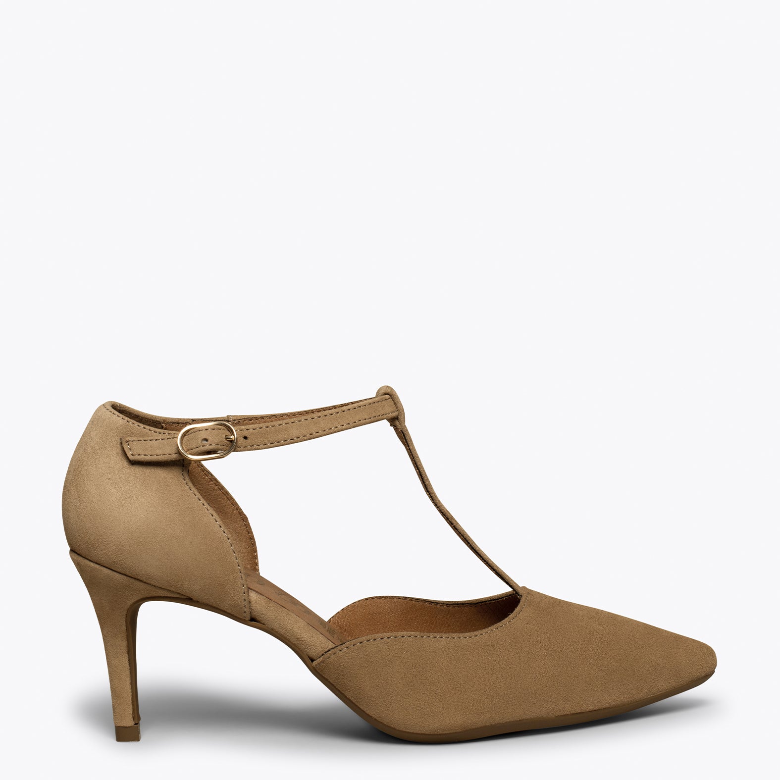COCKTAIL – BEIGE elegant mid heel shoes