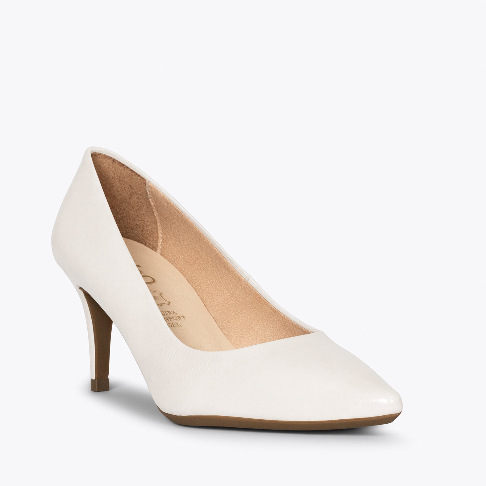 Zapatos de tacon cheap blancos