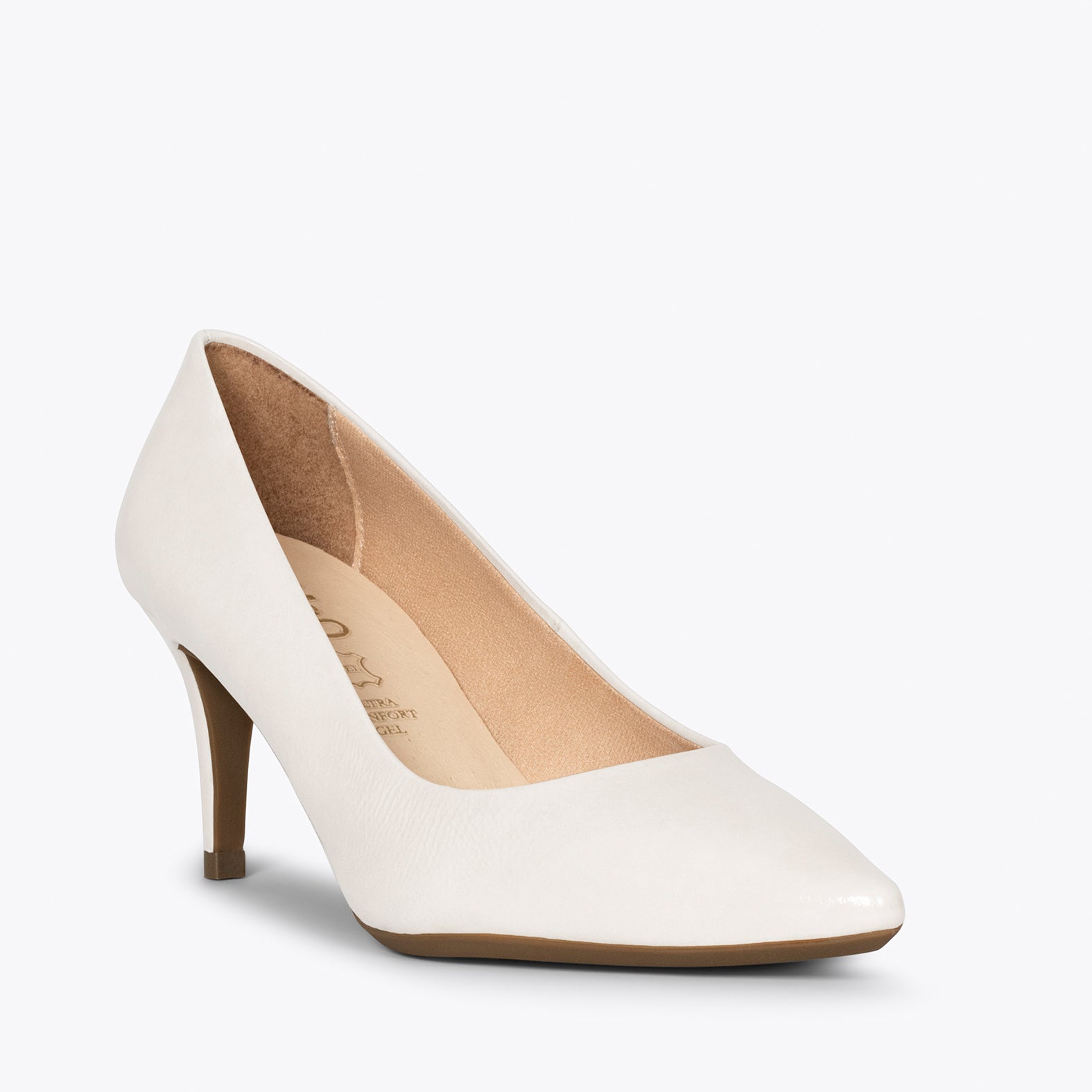 STILETTO PATENT – WHITE patent leather stiletto heel