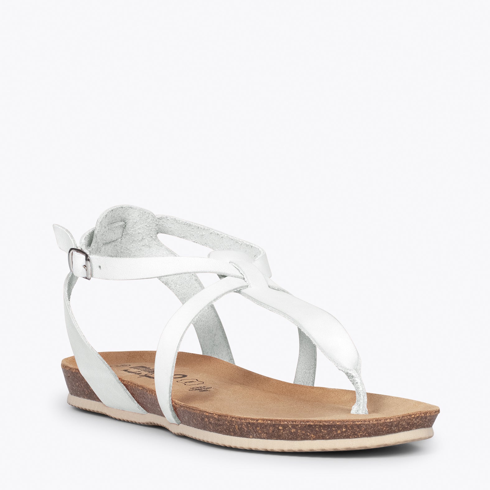 BUTTERFLY – WHITE BIO flat sandal