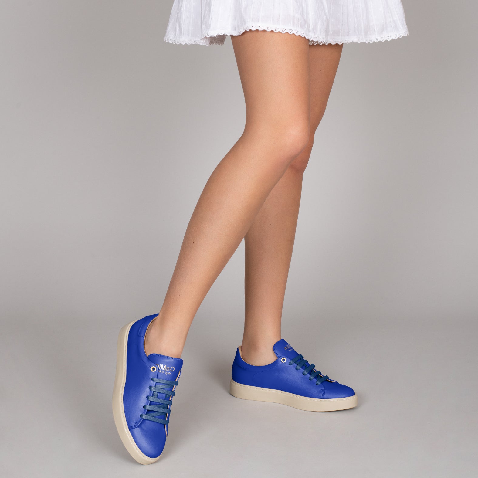 Sneakers store bleu femme