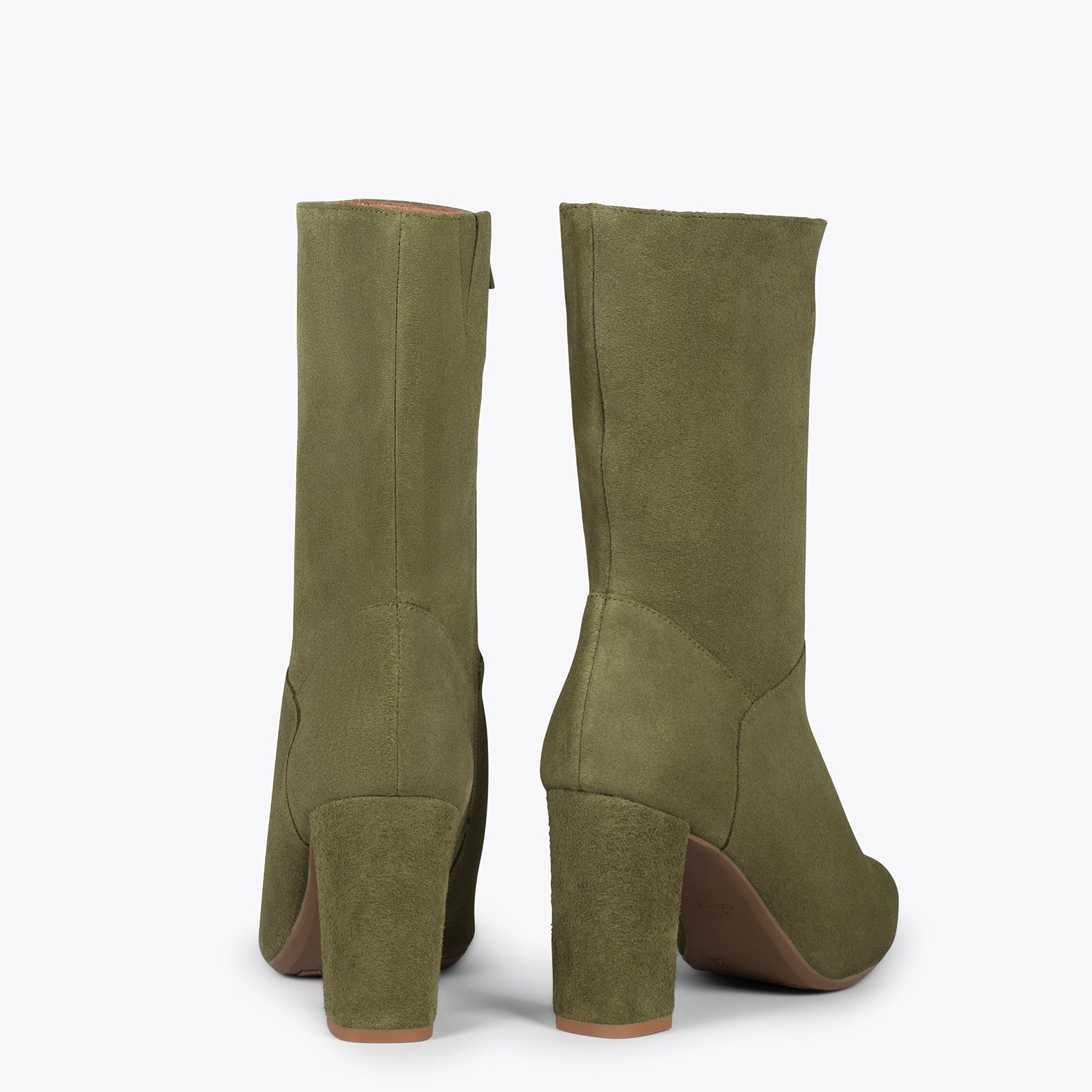 Green suede hot sale bootie