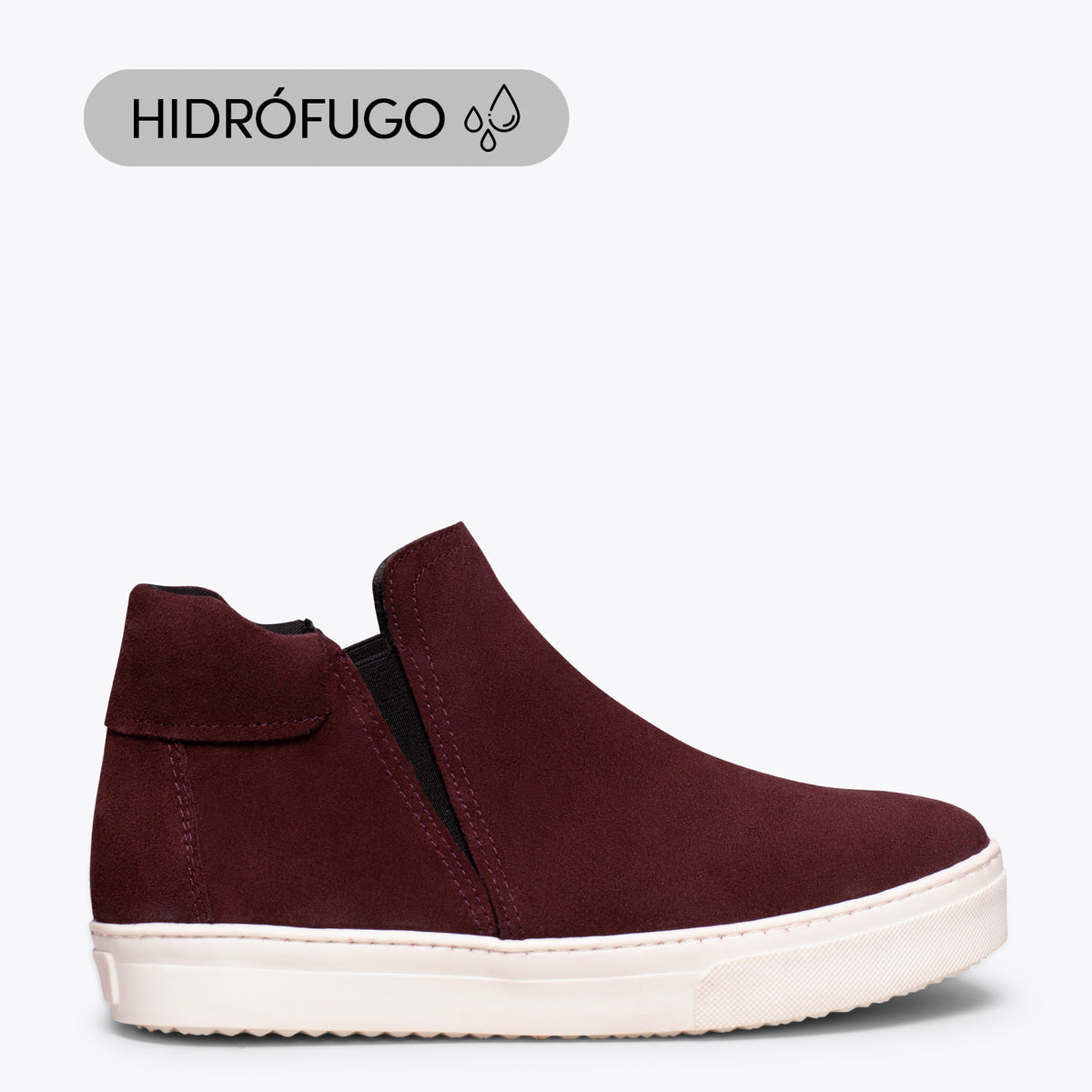 STREET Botines deportivos hidrófugos  BURDEOS