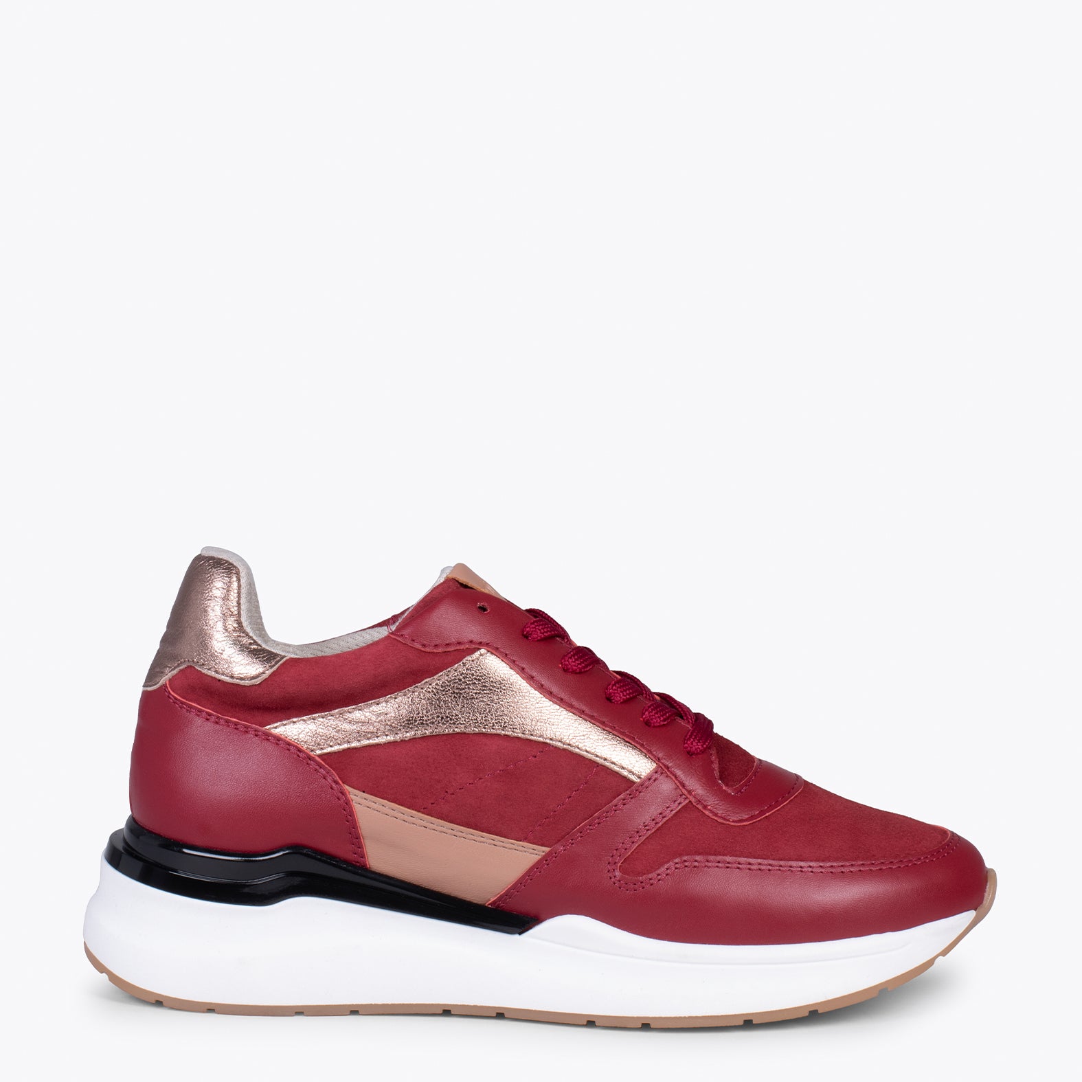 FREEDOM – BURGUNDY sneakers with removable insole