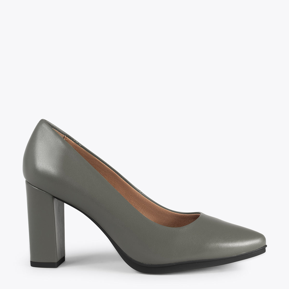 URBAN SALON – Zapatos de tacón alto de napa GRIS