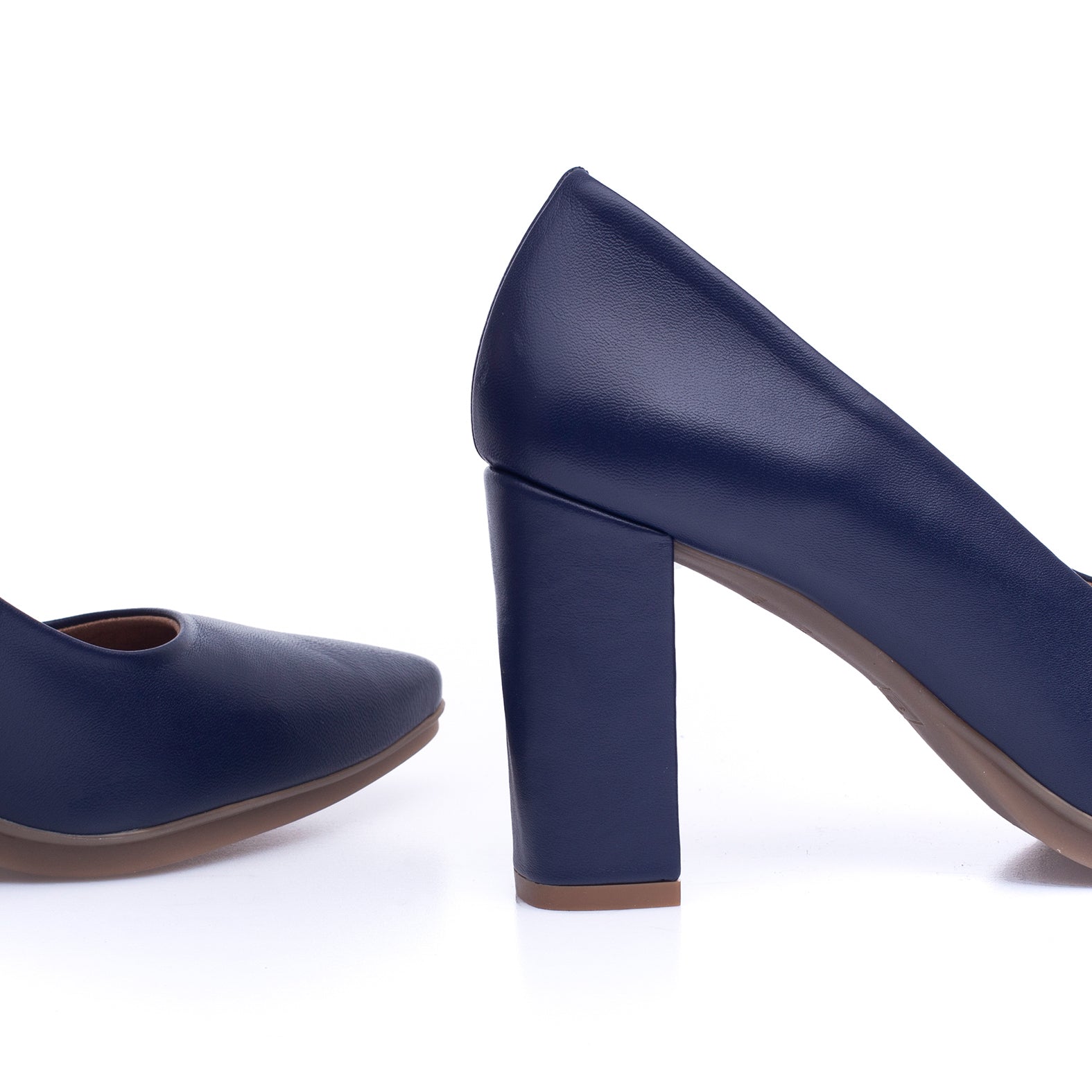 Chaussure a shop talon bleu marine