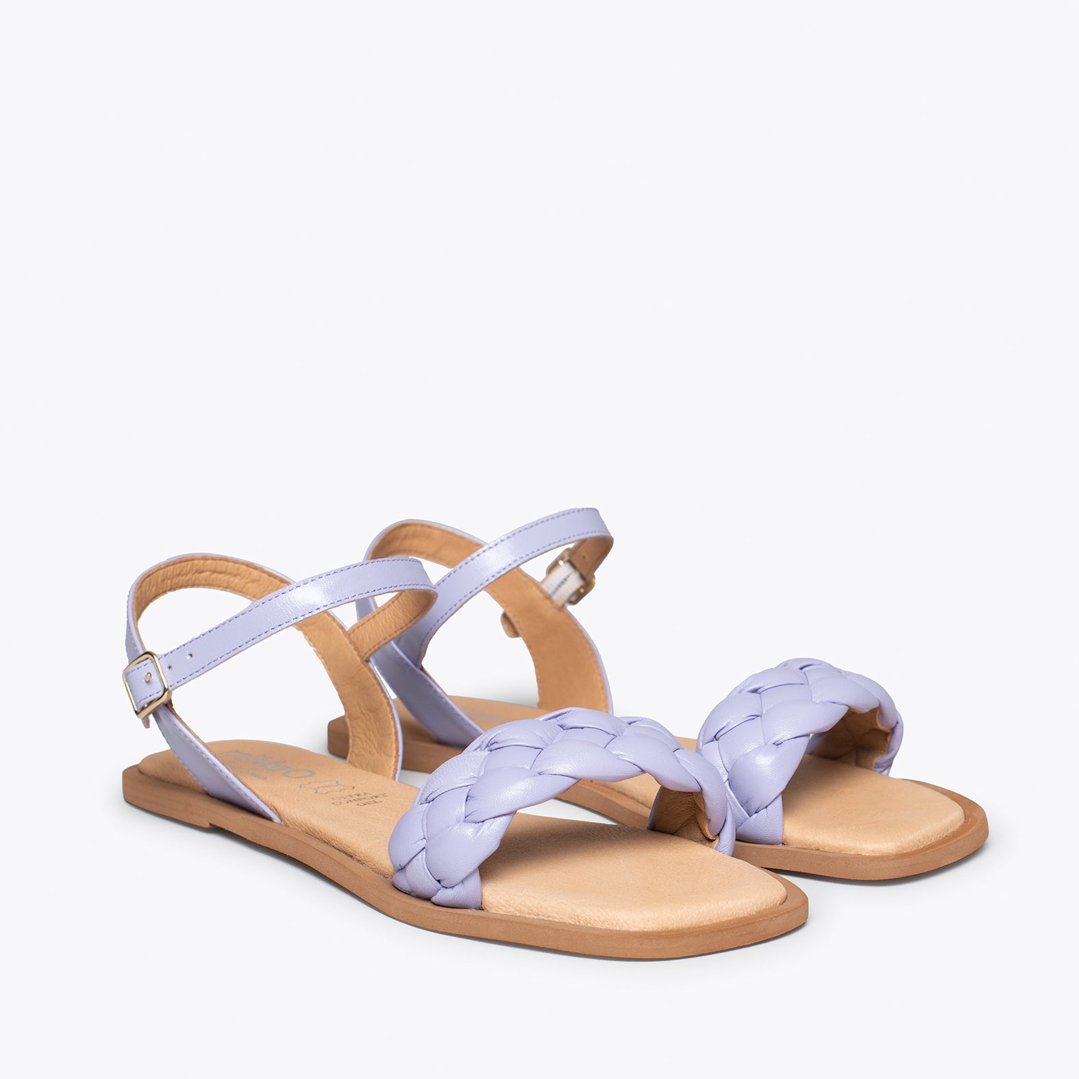 Lilac store flat sandals