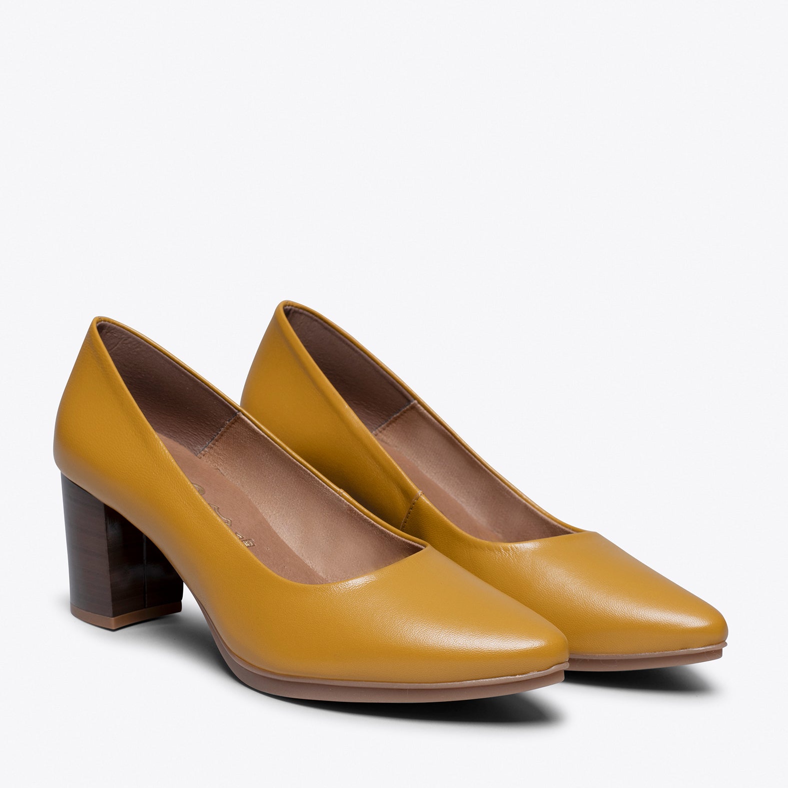 URBAN S SALON - MUSTARD mid heel