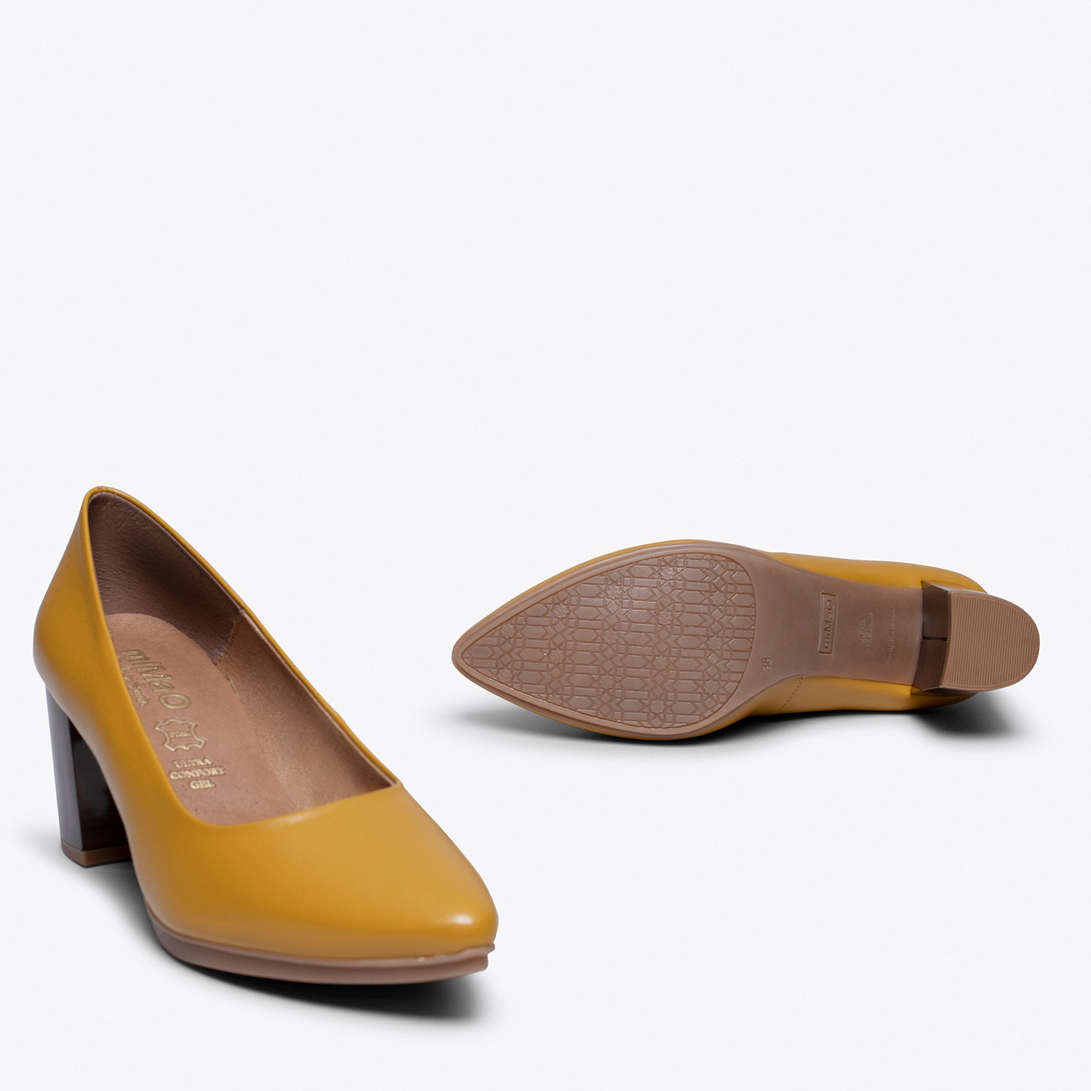 URBAN S SALON - MUSTARD mid heel