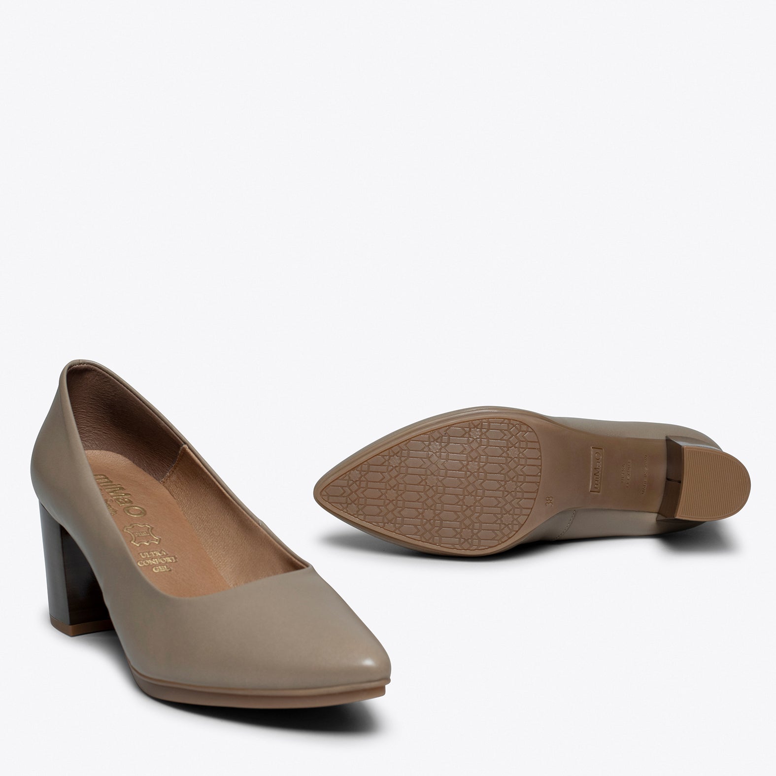 URBAN S SALON - TAUPE mid heel