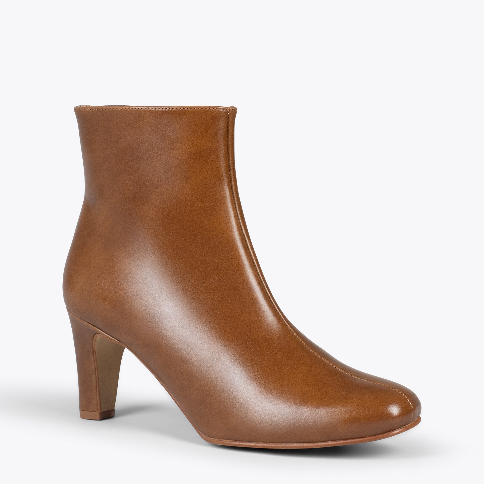 DAILY – CAMEL leather bootie