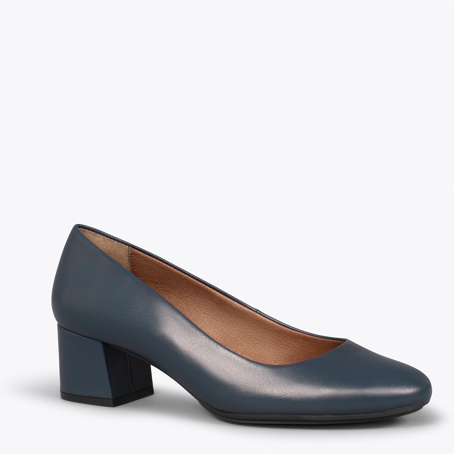 URBAN REDONDO SALON - Zapatos de tacón bajo de napa MARINO