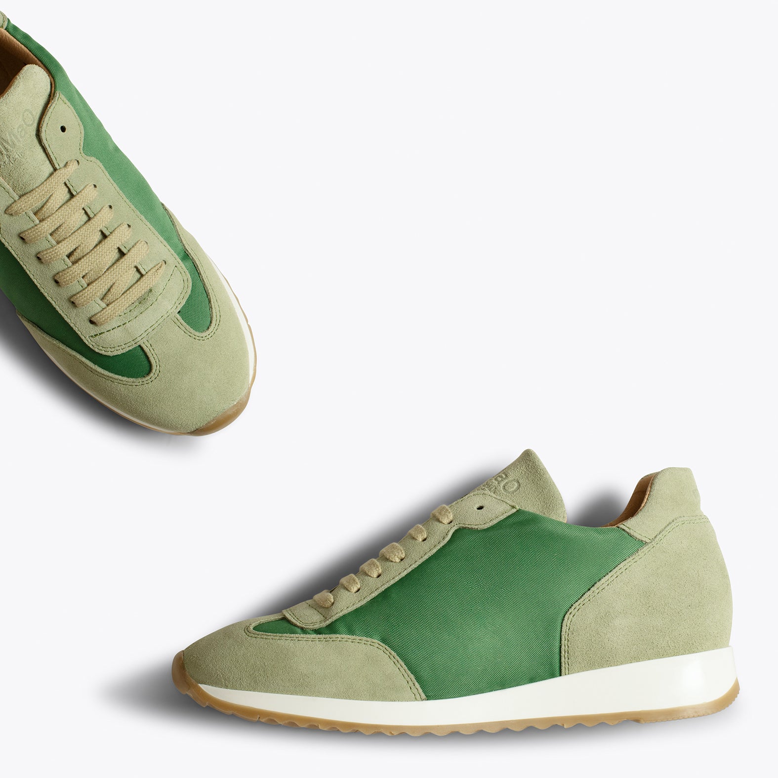 CASUAL – GREEN sneaker with nylon details