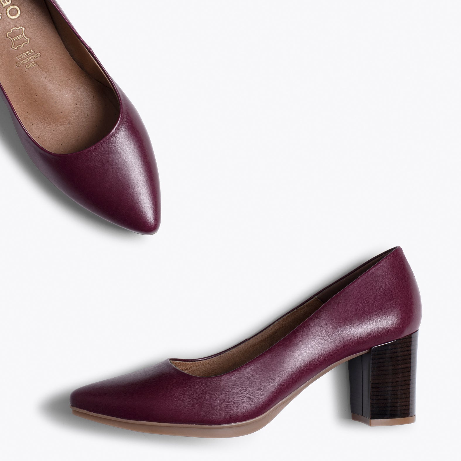 URBAN S SALON - BURGUNDY mid heel