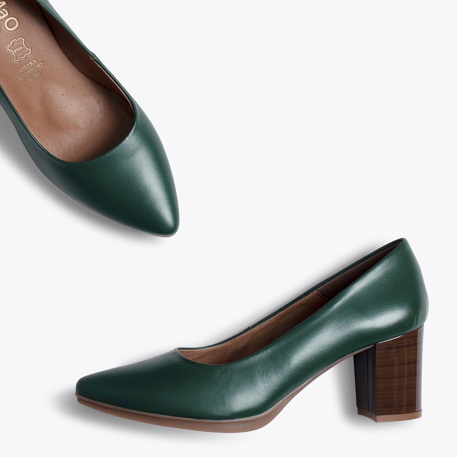 URBAN S SALON - GREEN mid heel