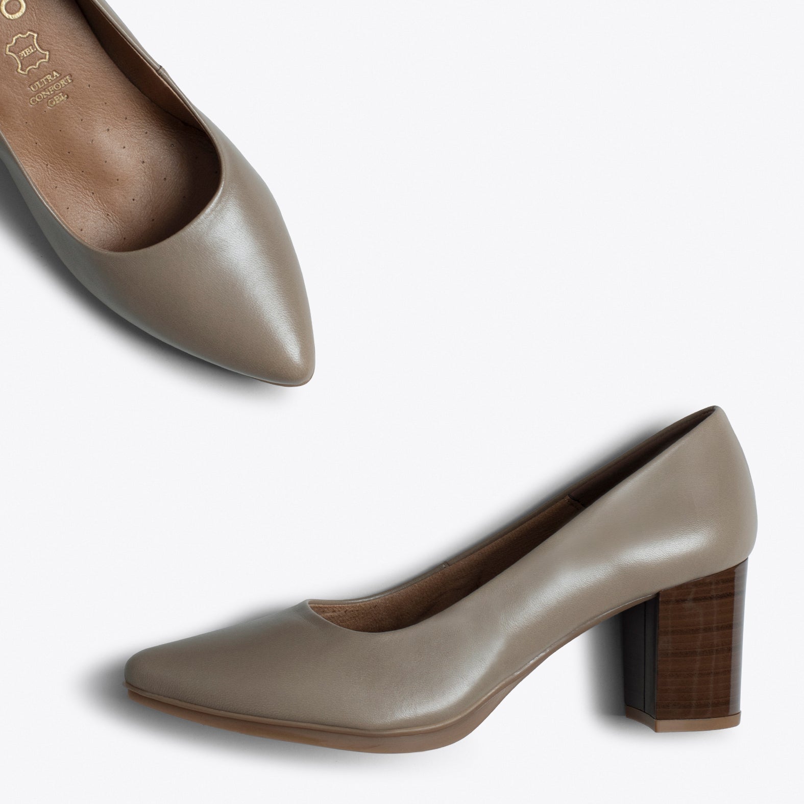 URBAN S SALON - TAUPE mid heel