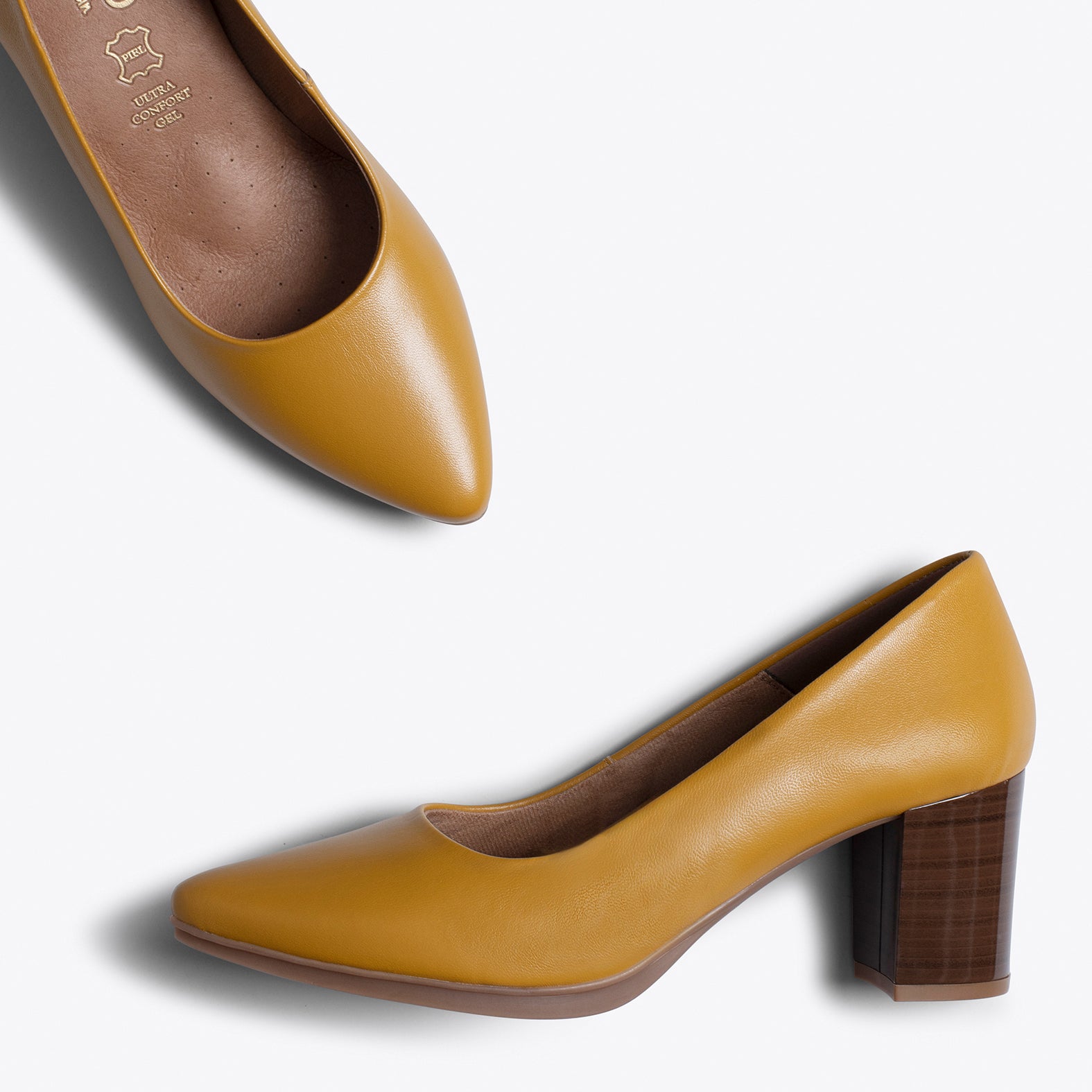 URBAN S SALON - MUSTARD mid heel