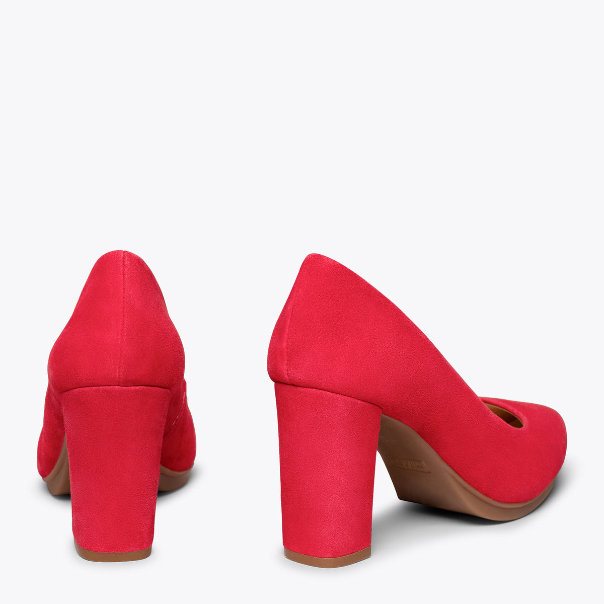 URBAN – RED suede leather high heel