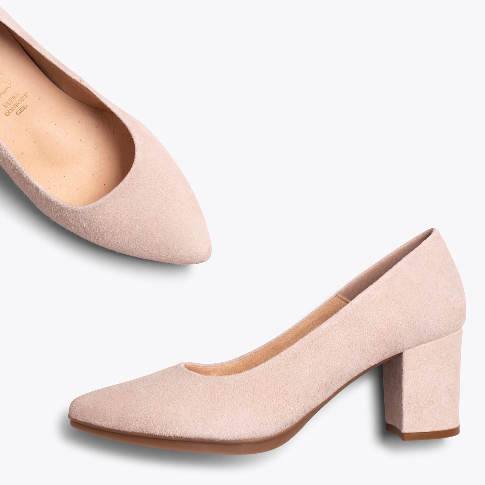 URBAN S Chaussures talon moyen NUDE Fabriqu e en Espagne