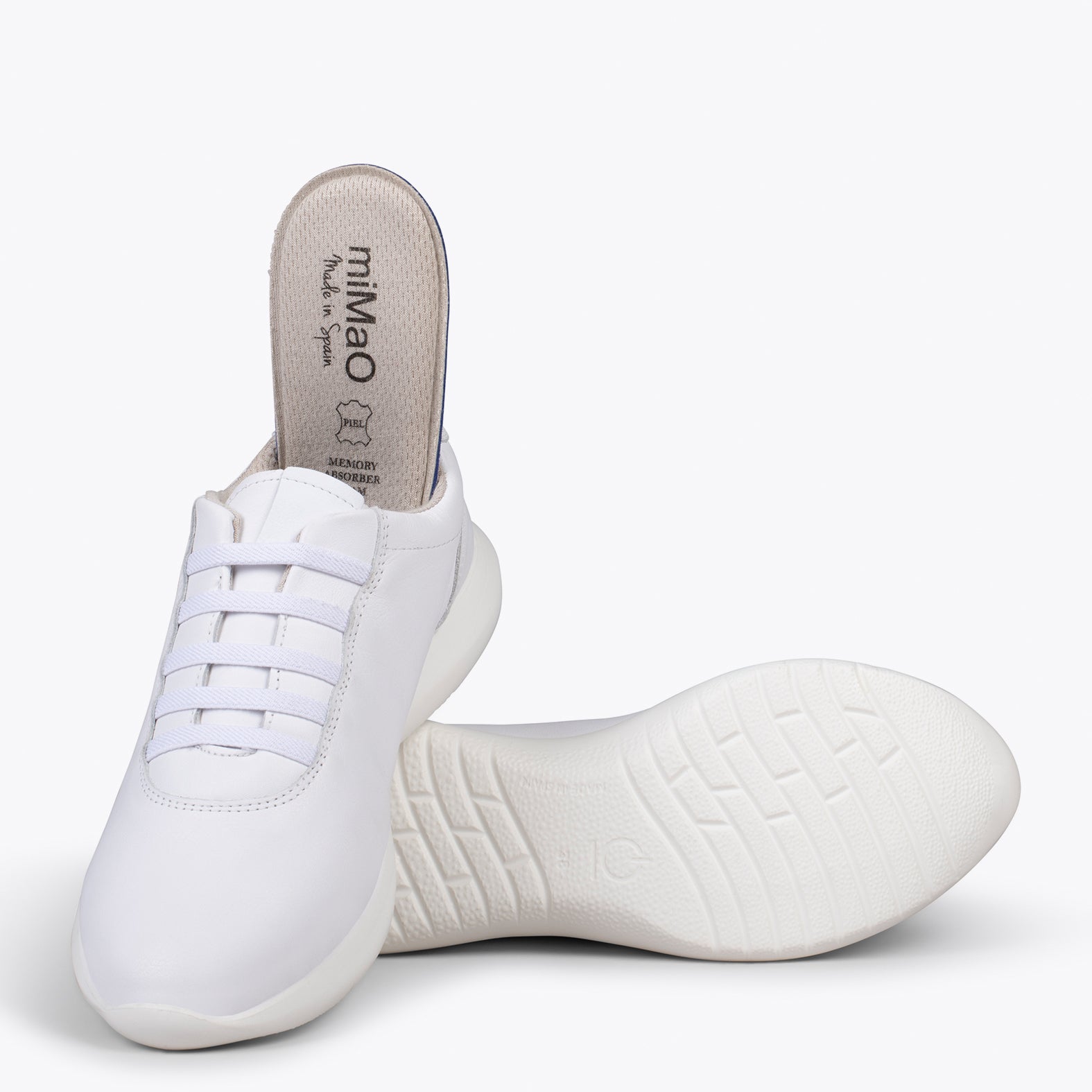 CHICAGO – WHITE sneakers with elastic laces