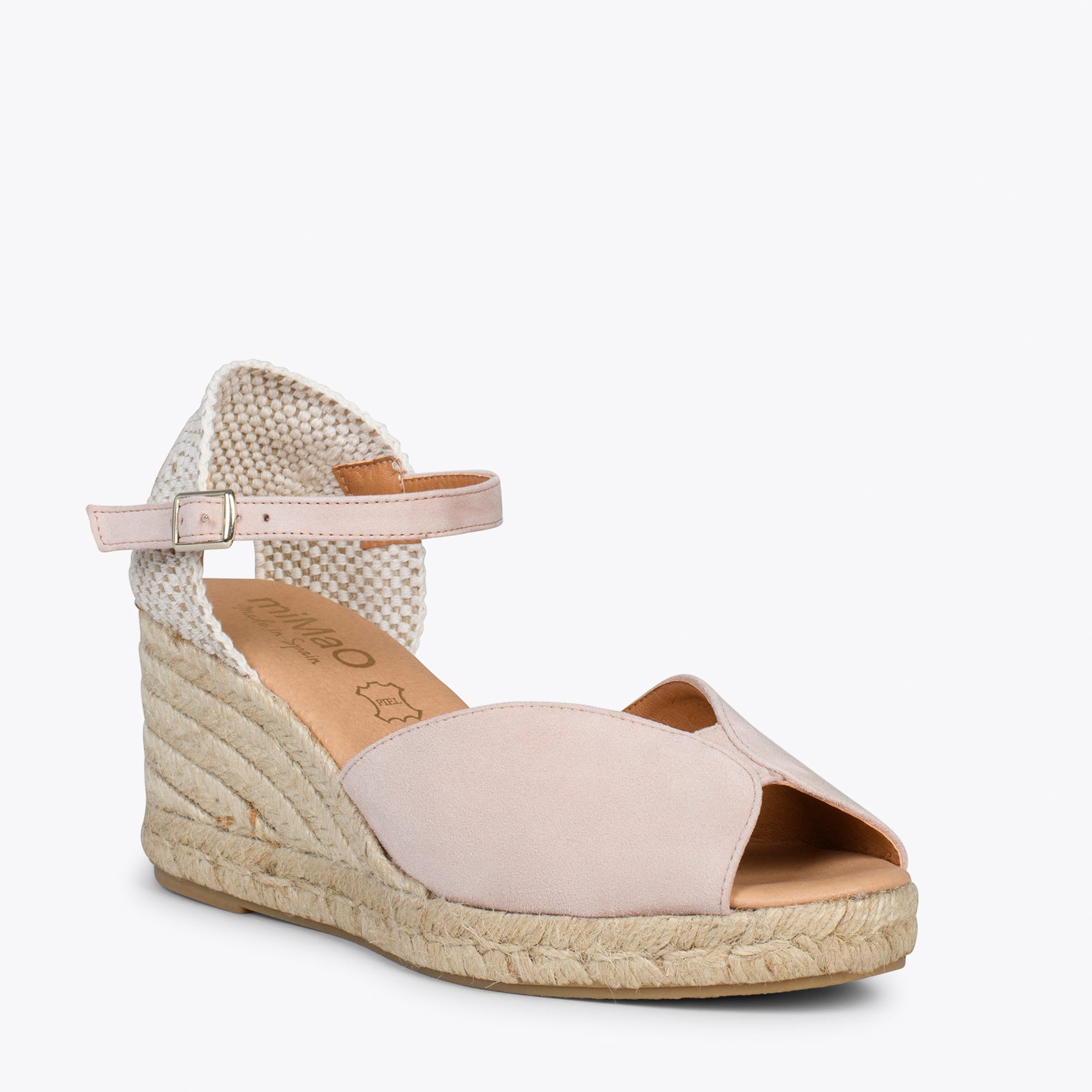 SITGES – NUDE espadrille wedges with double shovel