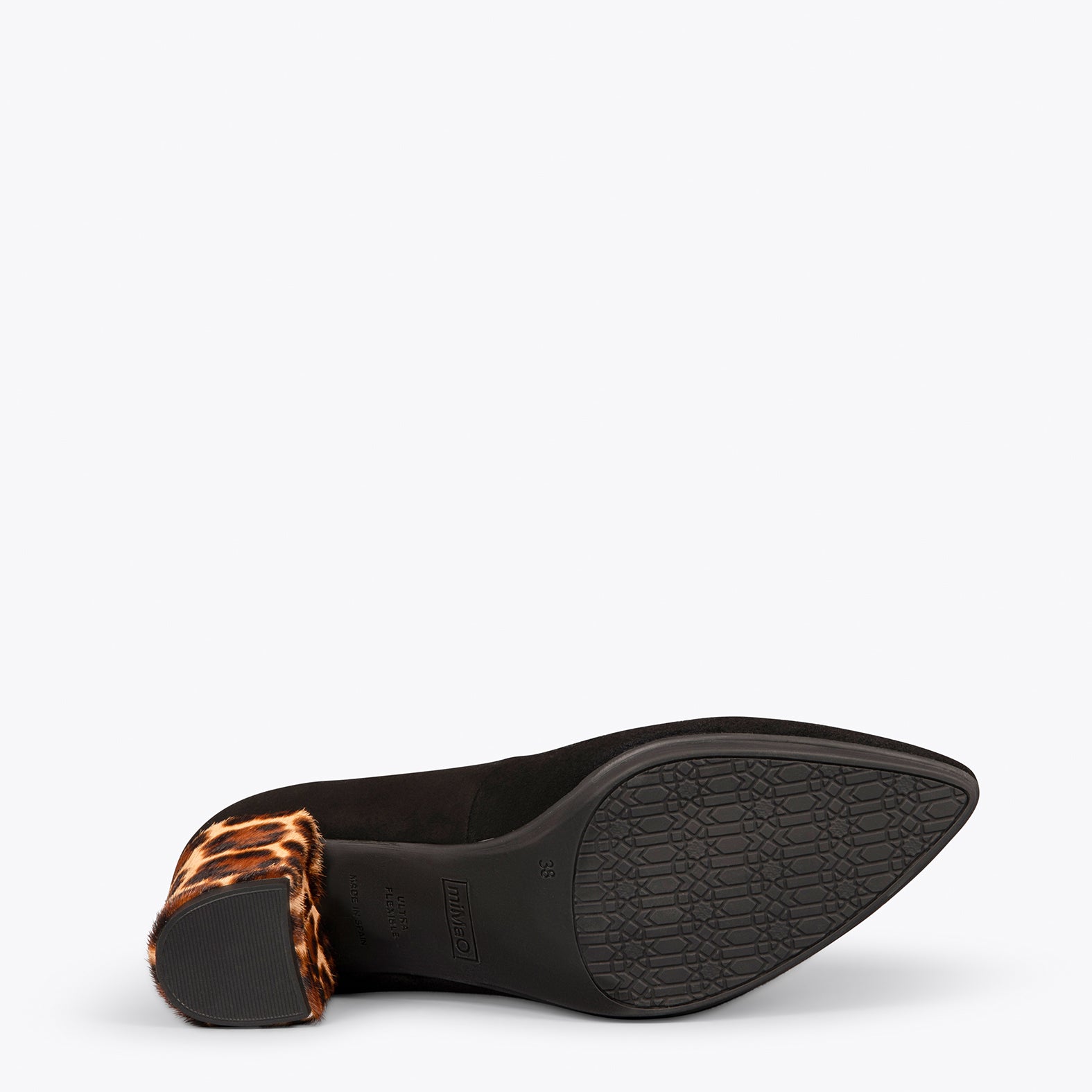 URBAN S WILD - Zapatos negros de tacón Animal Print LEOPARDO - miMaO ®