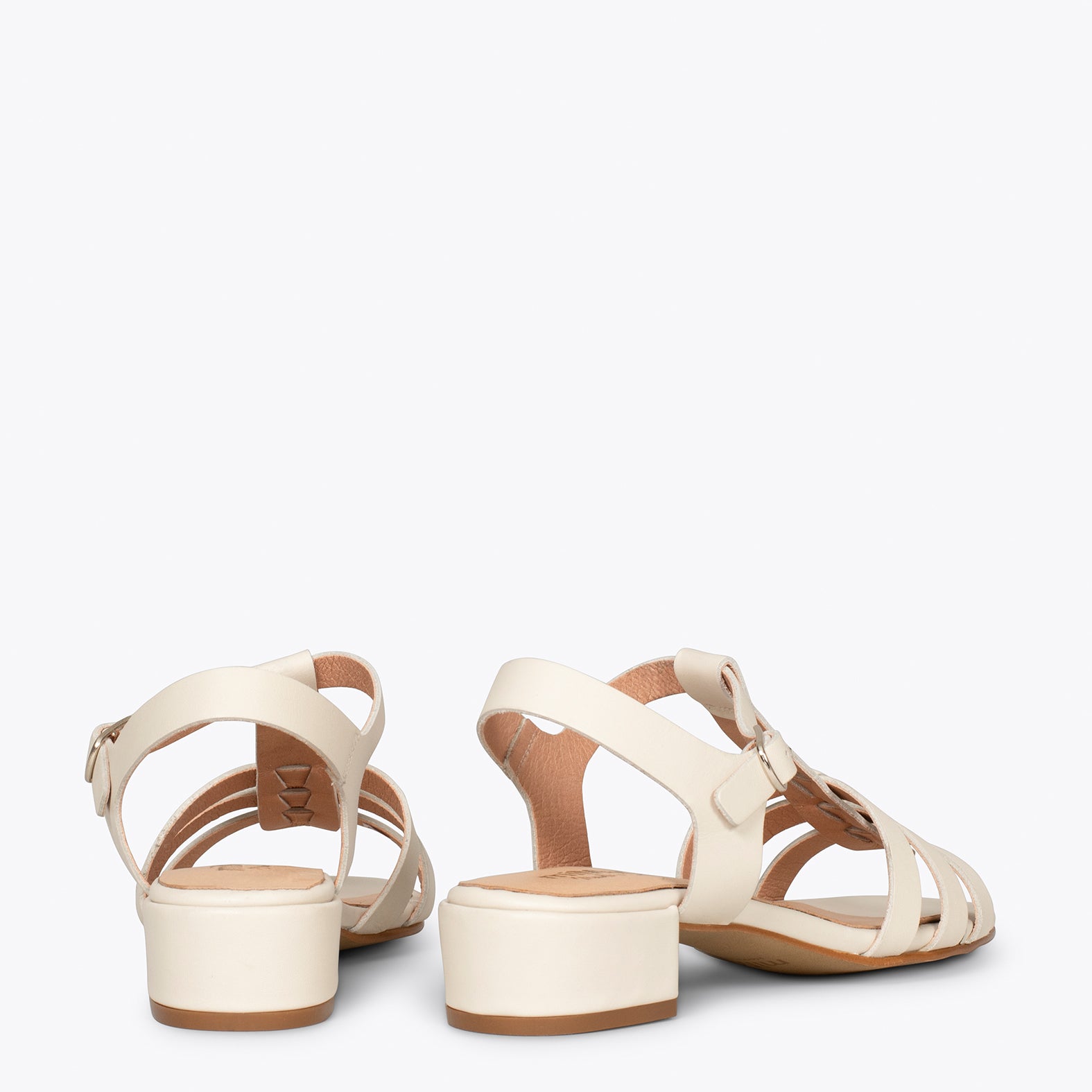 SOPHIE – WHITE low heeled sandal