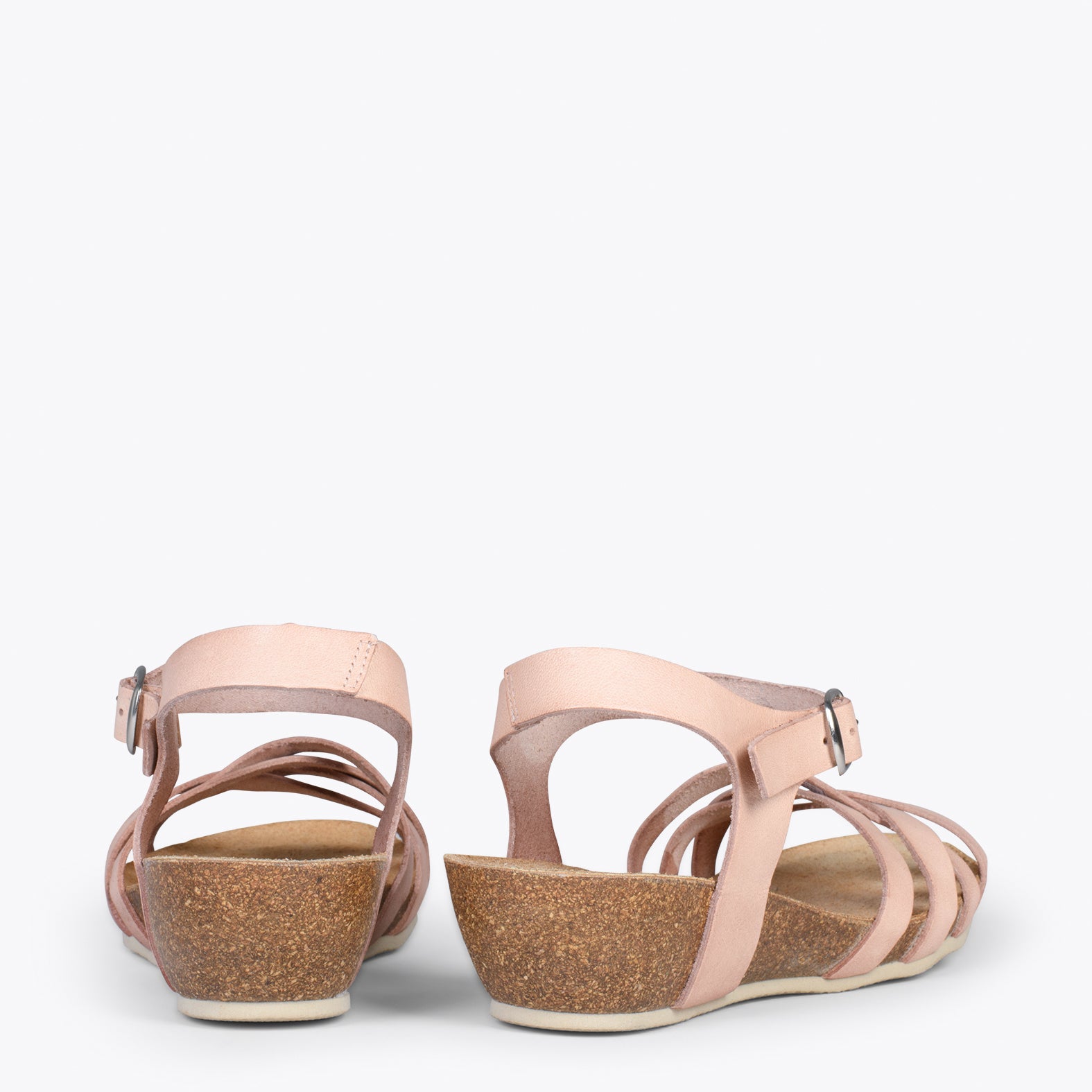 HANAE – NUDE BIO flat sandals with straps