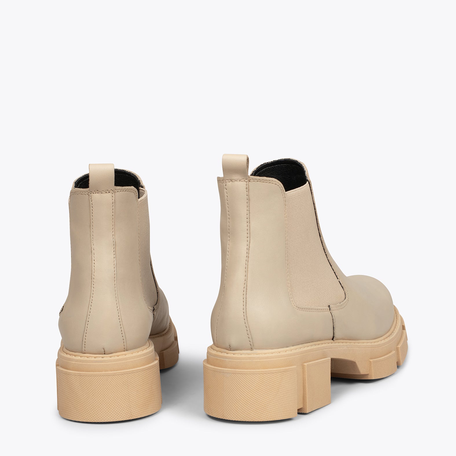 CANDEM – BEIGE track sole boot