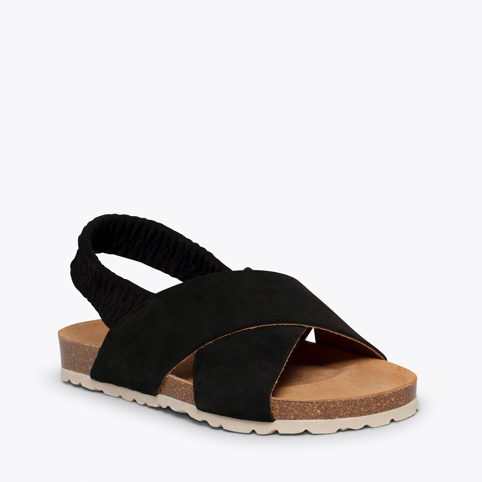 PALMERA – BLACK bio sandal with elastic band