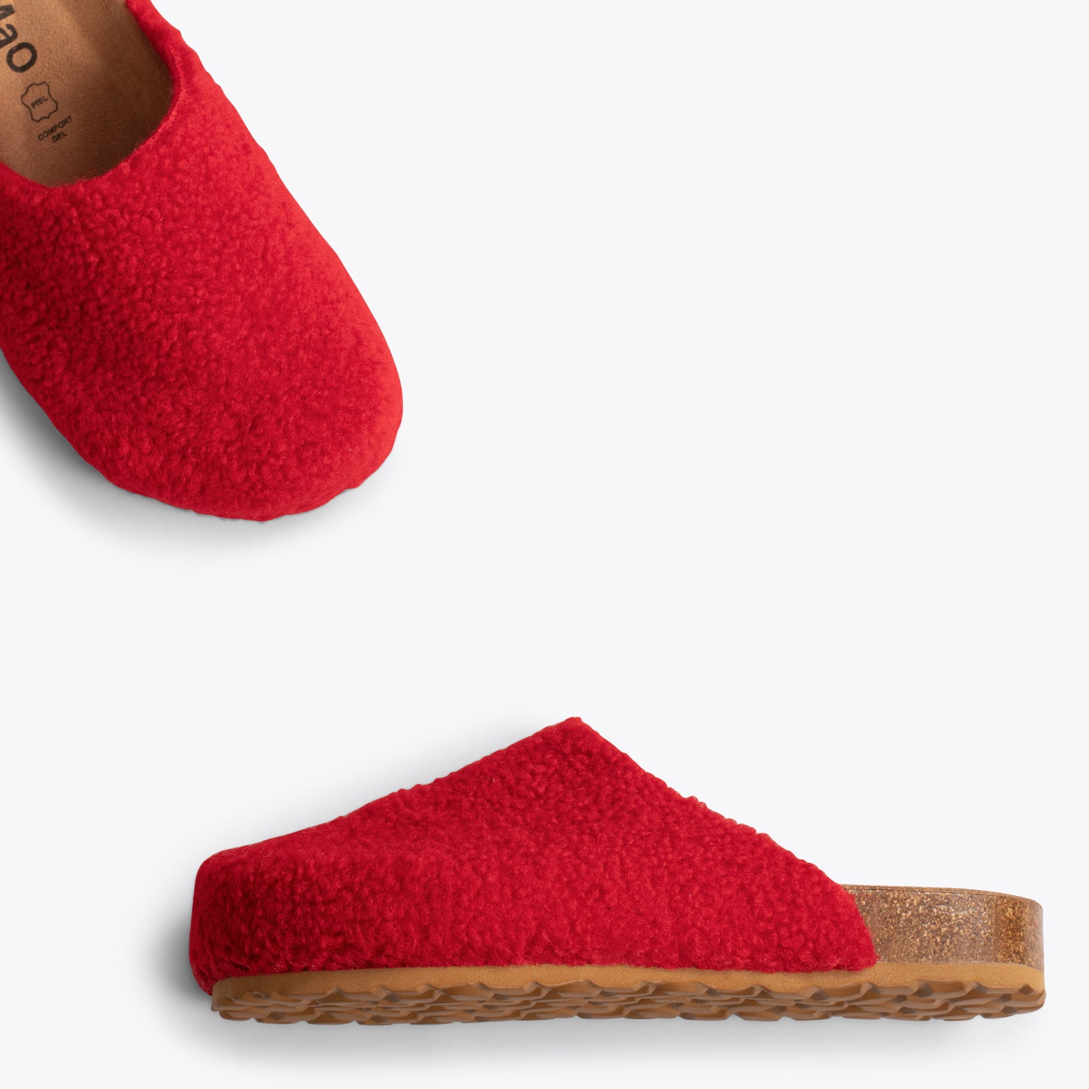 DREAMING - RED fluffy home slipper