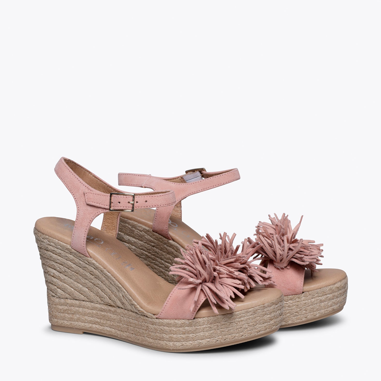 Espadrilles hotsell compensées rose