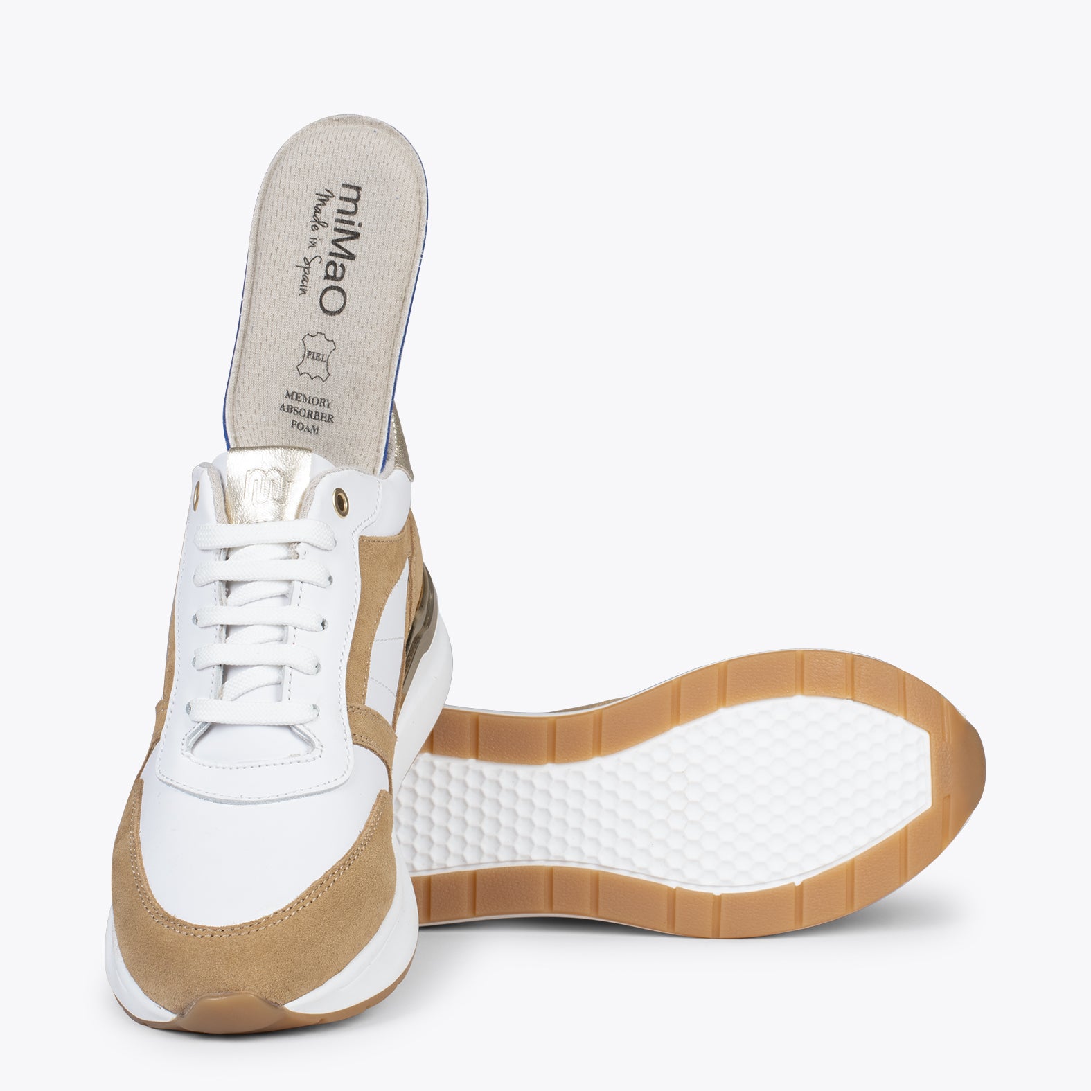 FREEDOM – BEIGE sneakers with removable insole