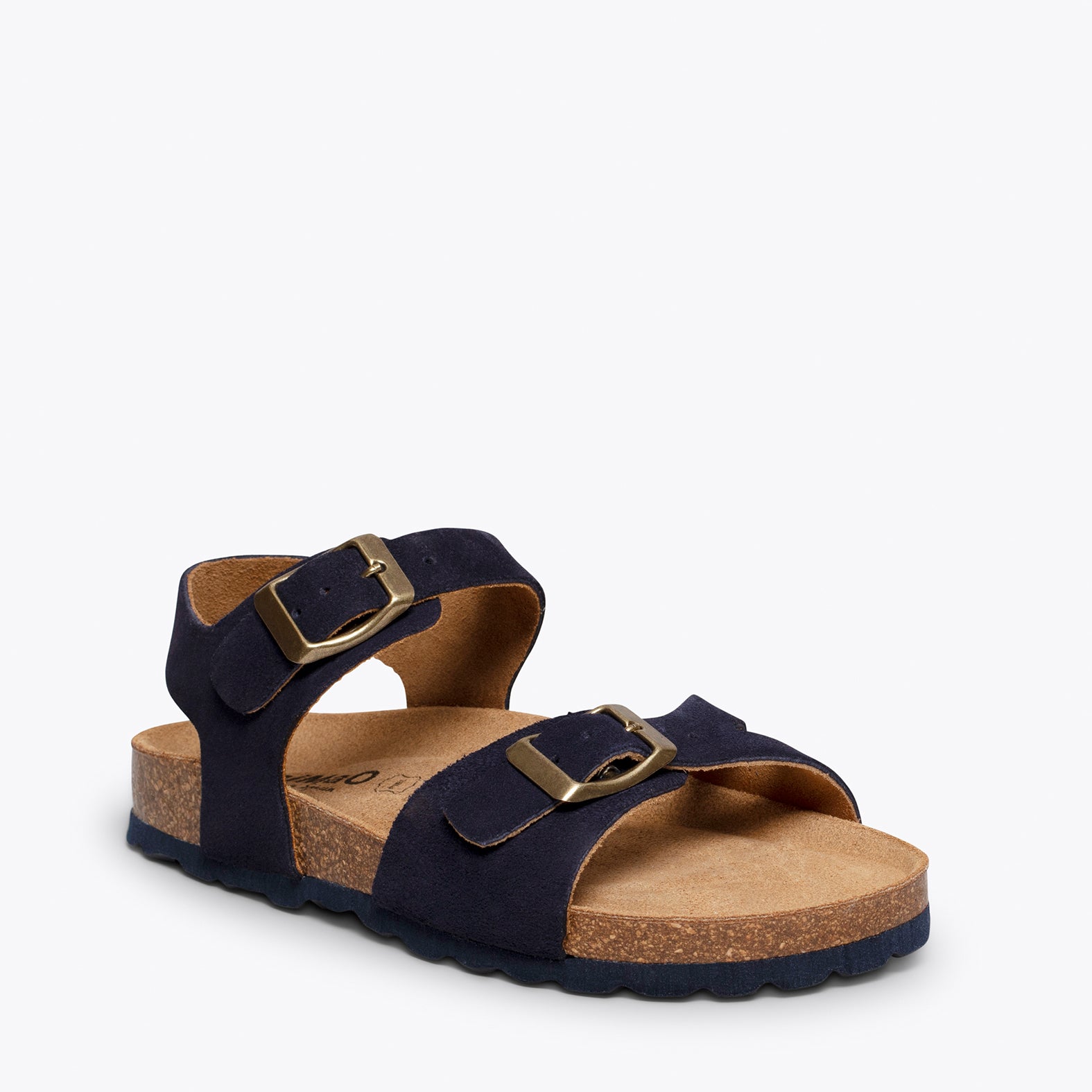 POLO – NAVY suede bio sandal for kids