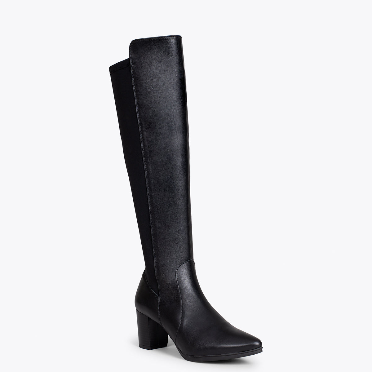 SUNSET – Botas de tacón elásticas NEGRO napa - miMaO ®