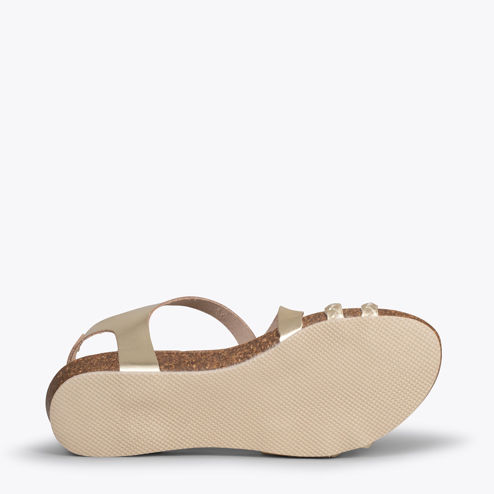 INDIE – GOLD BIO sandals with straps