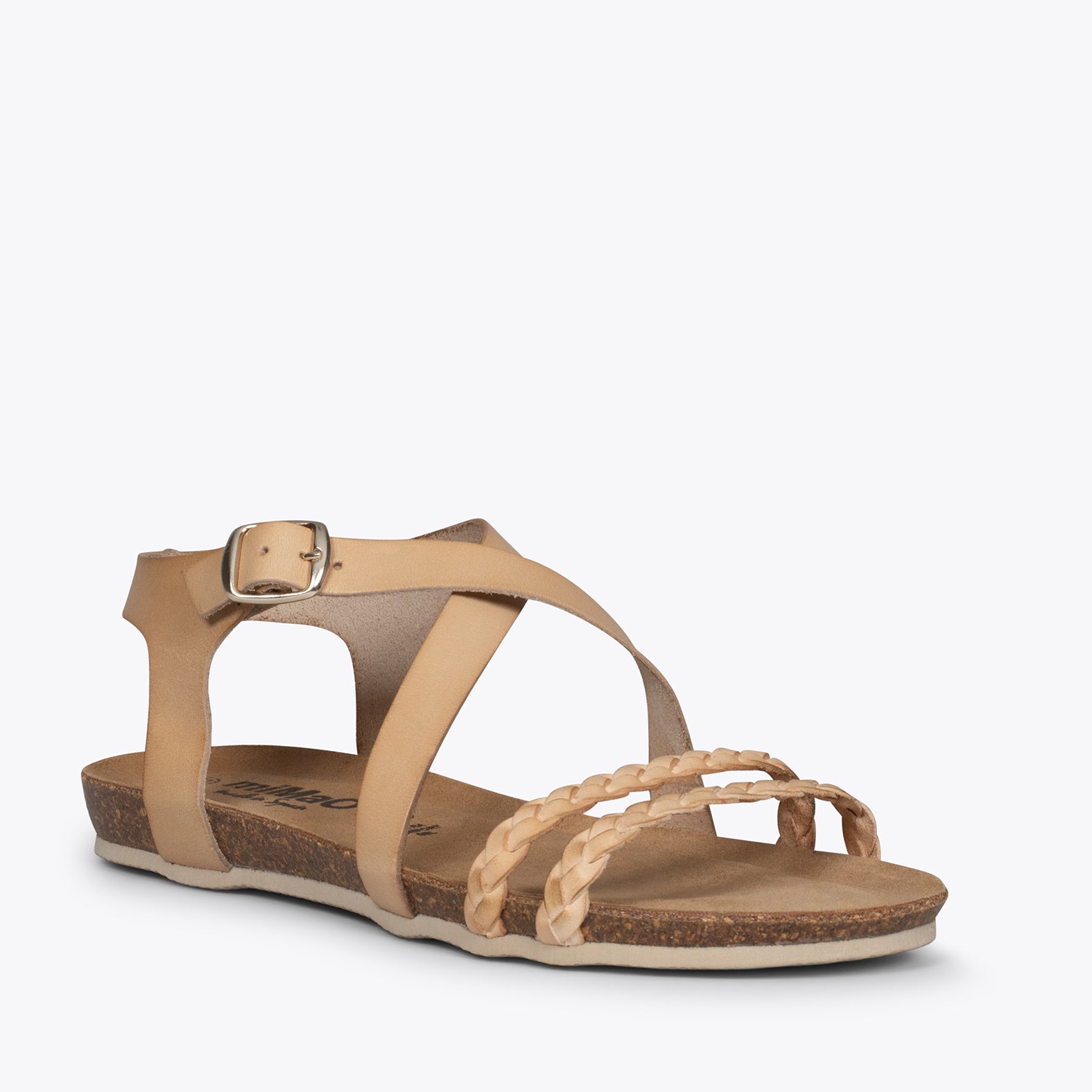 INDIE – BEIGE BIO sandals with straps
