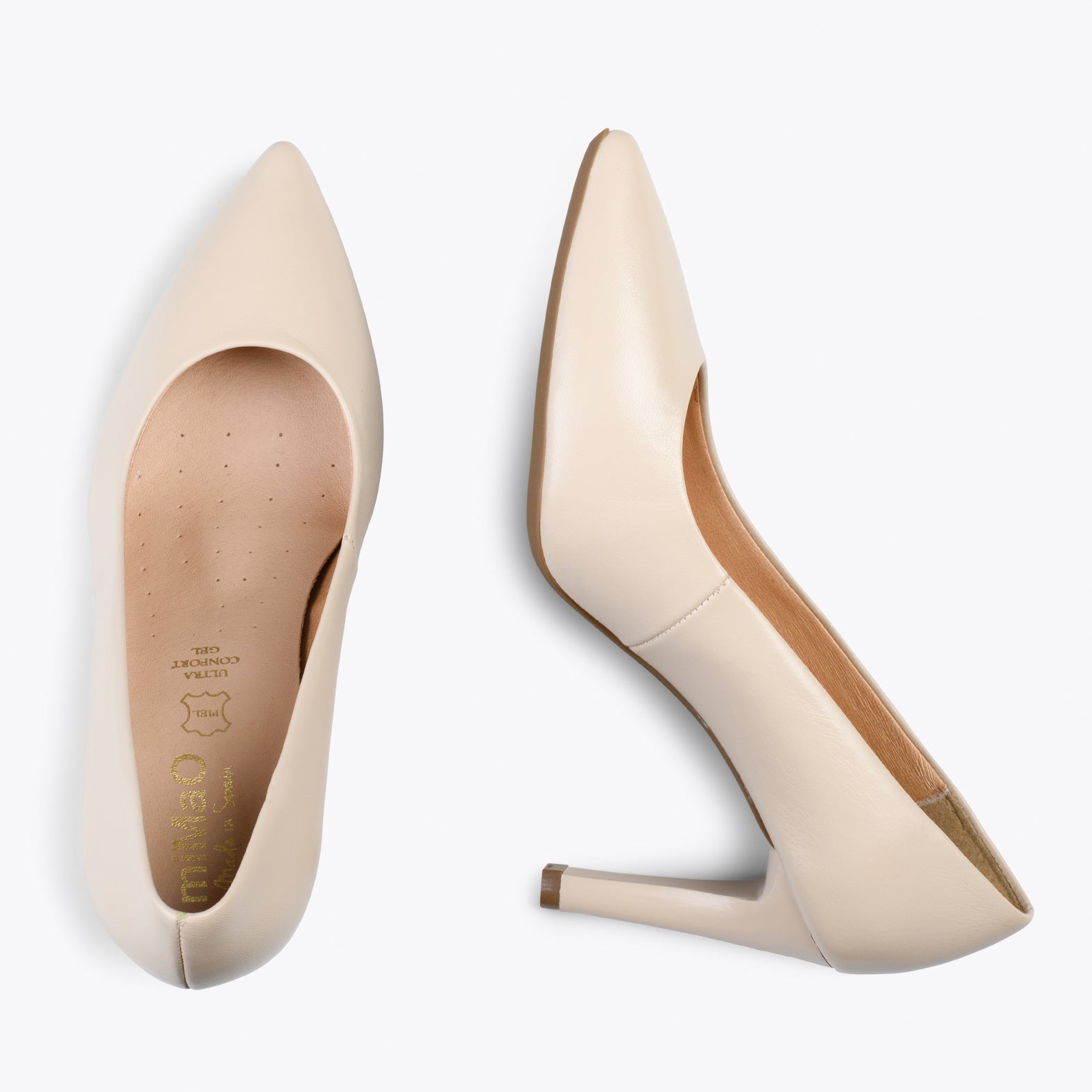 GLAM – BEIGE elegant high heels