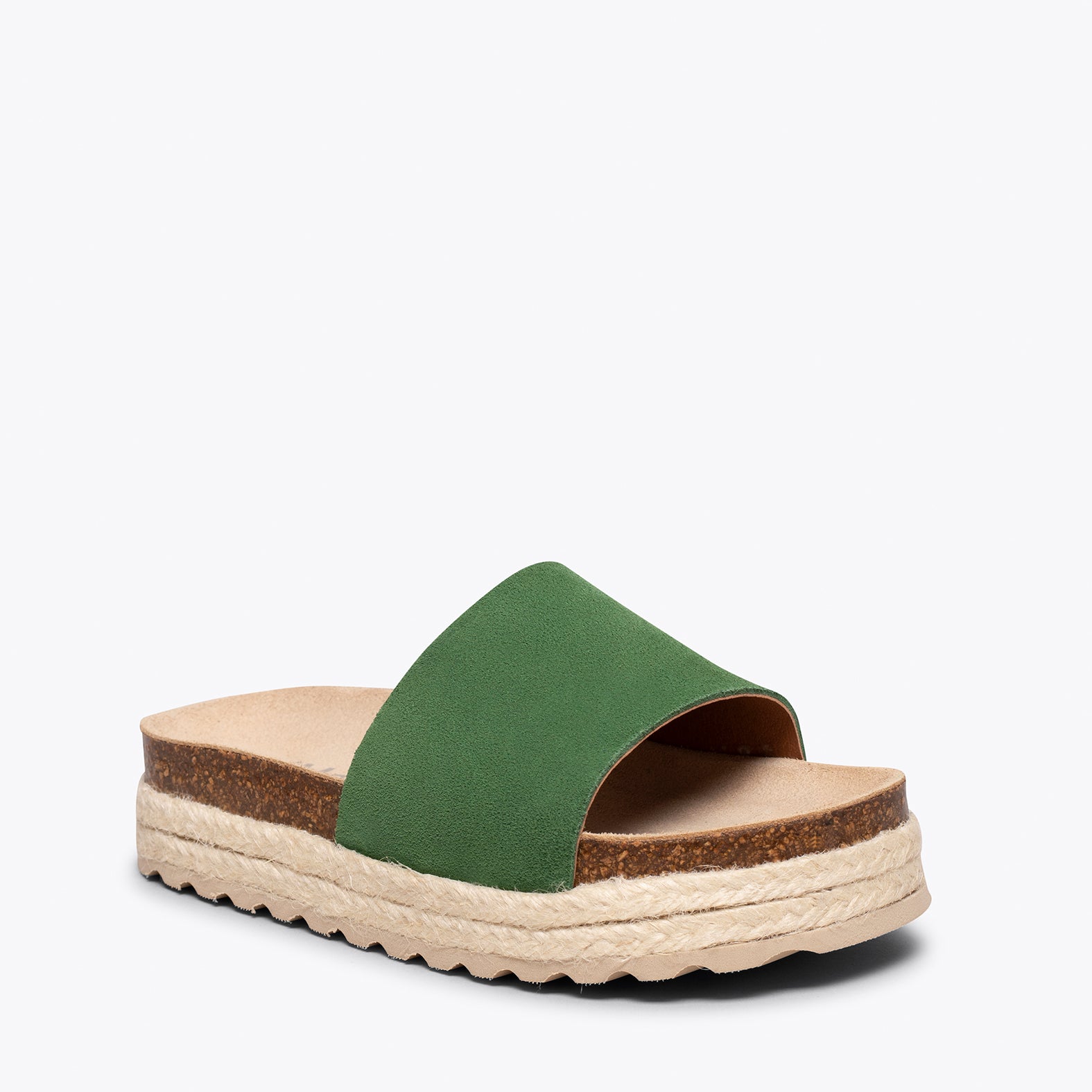 STRAWBERRY – GREEN flat sandals for girls