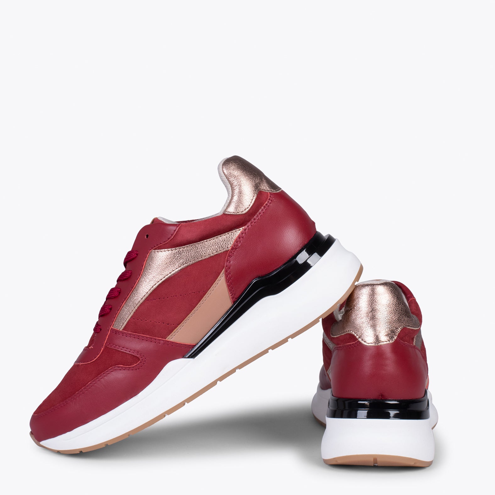 FREEDOM – BURGUNDY sneakers with removable insole