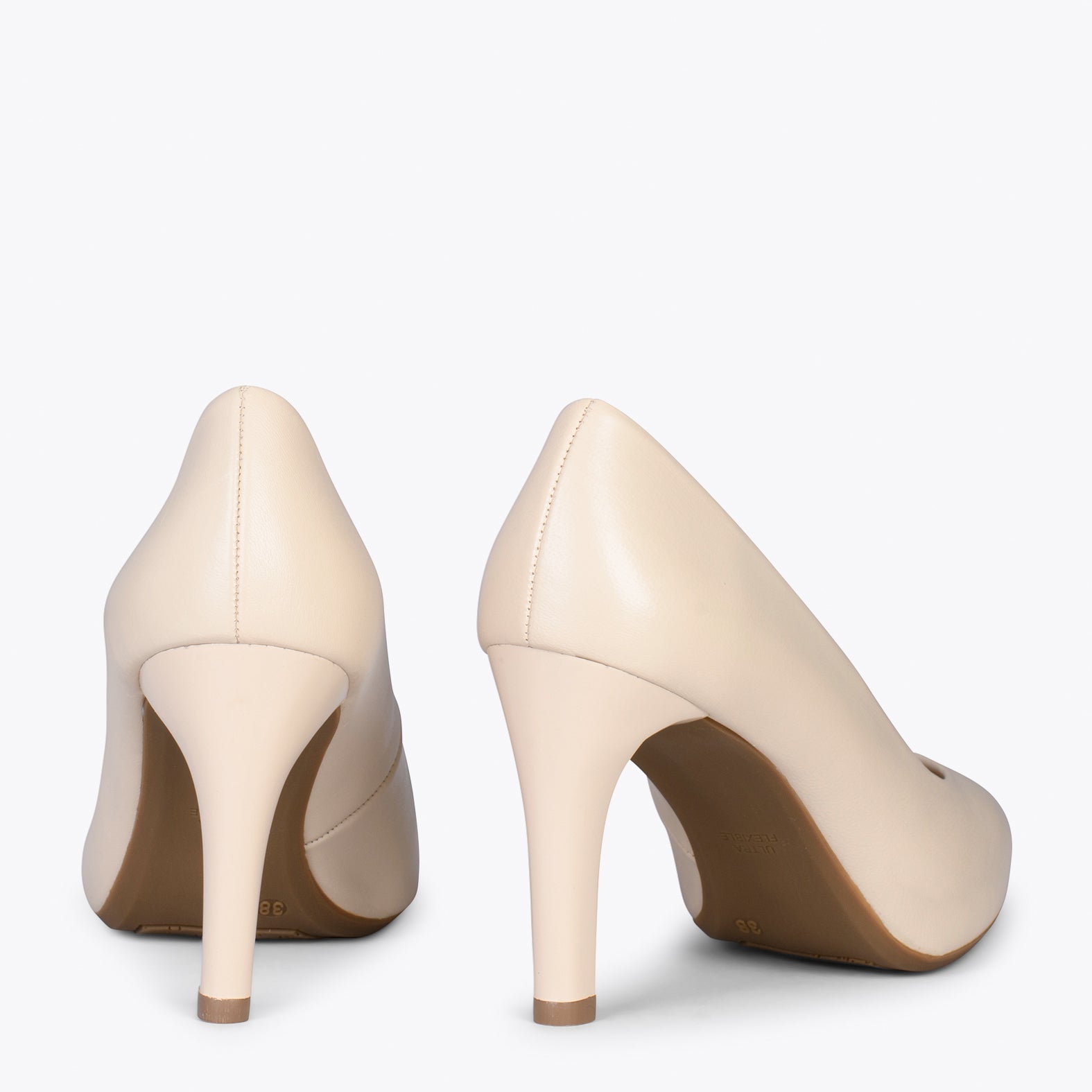 GLAM – Zapatos elegantes de tacón alto BEIGE