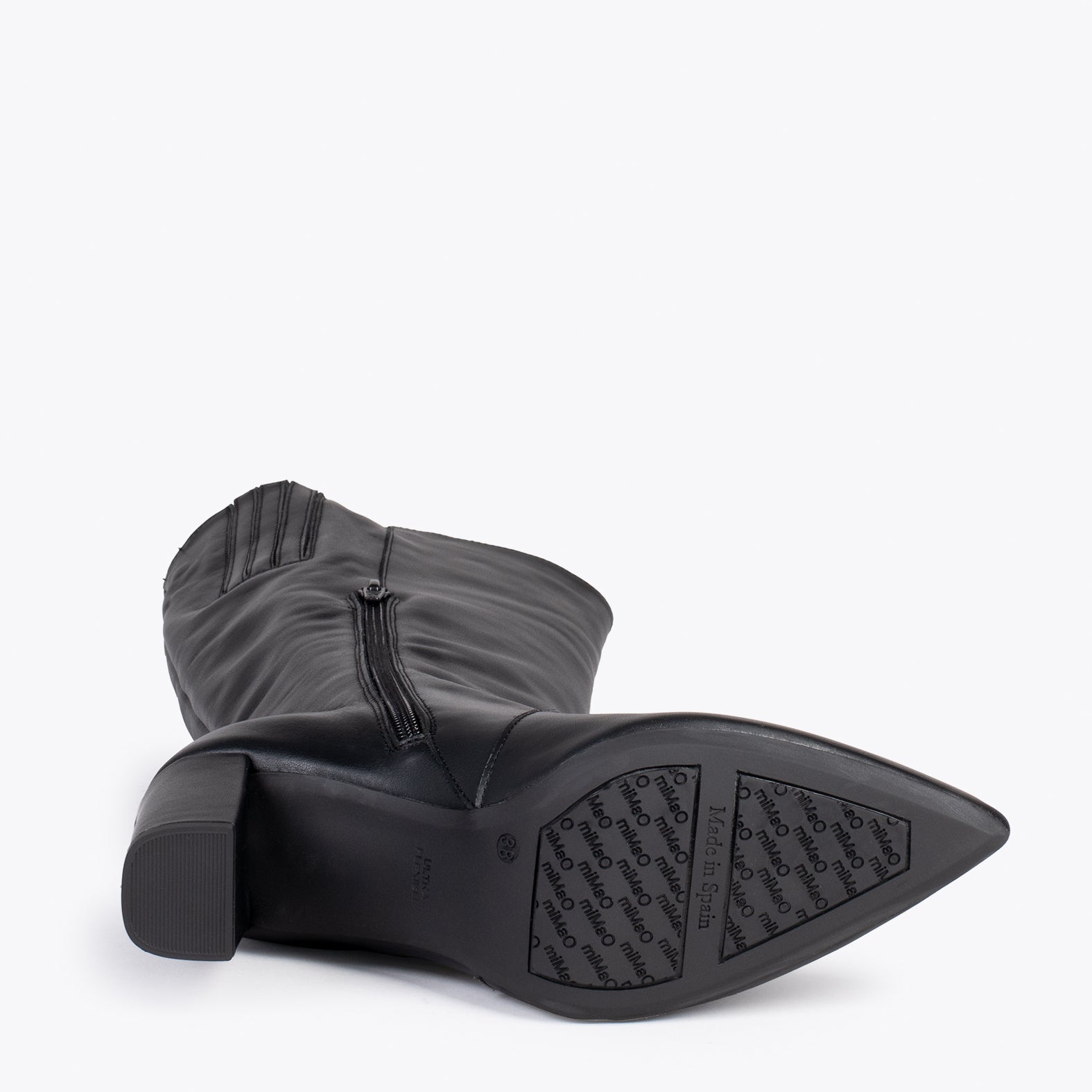 URBAN - Botas Altas de napa con cremallera NEGRO