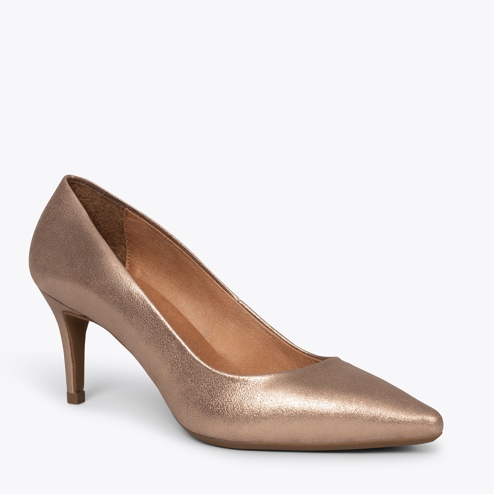 STILETTO – GOLD stiletto mid heel
