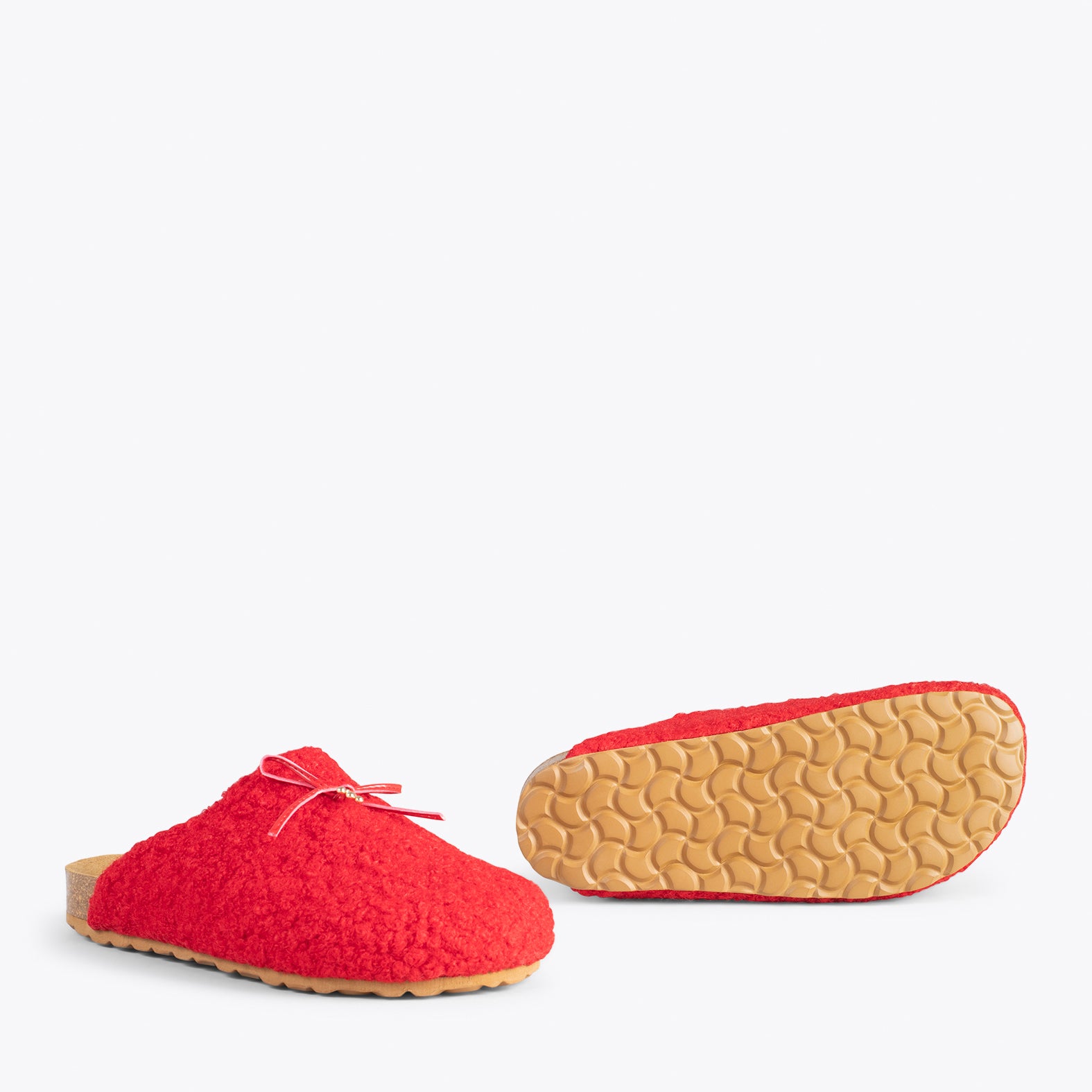 SWEET DREAMS – Zapatillas de estar por casa con lacito ROJO